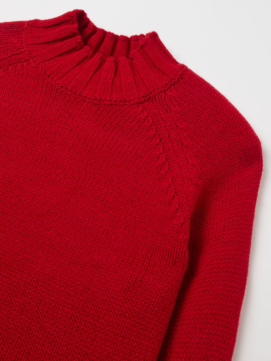 Knitted top with mock neck_5