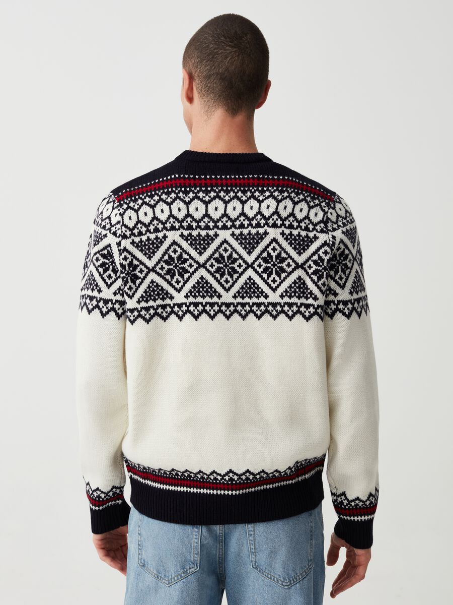 Pullover with jacquard Norwegian motif_2