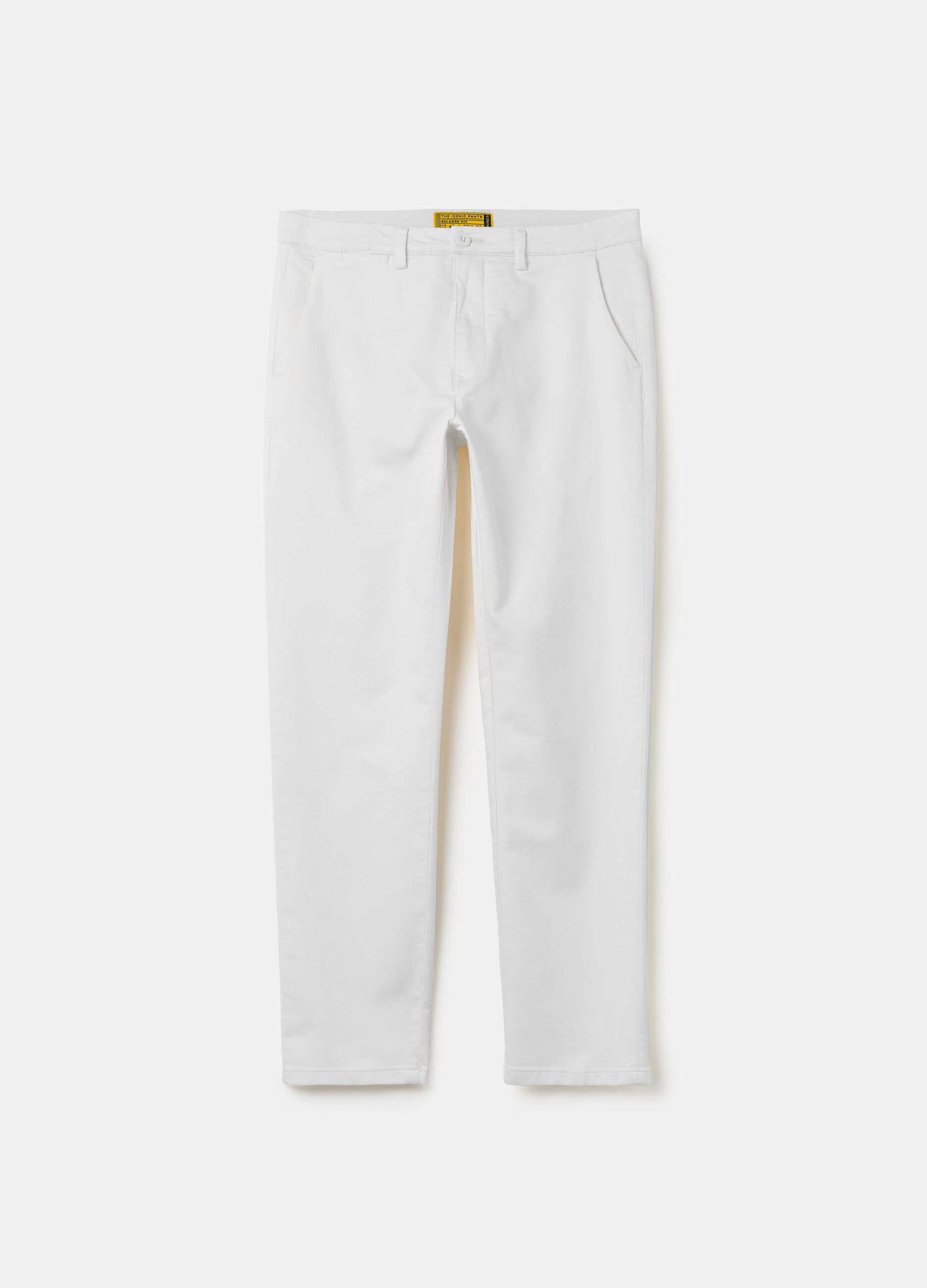 Stretch cotton chinos