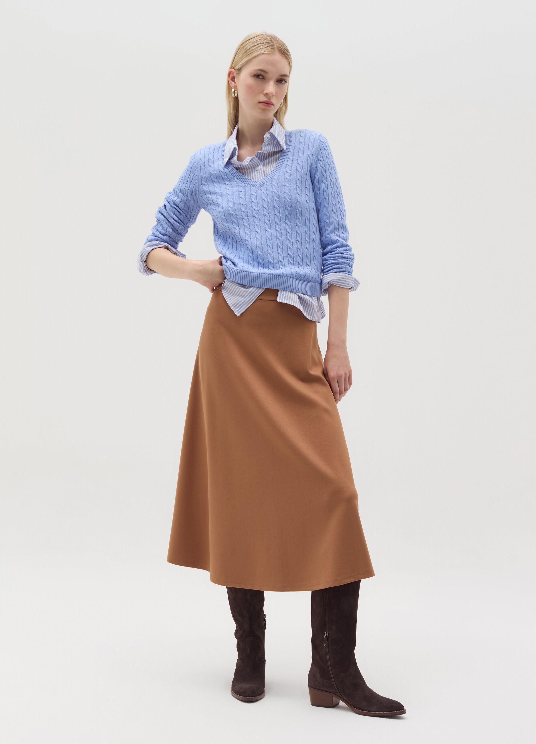 Full midi skirt