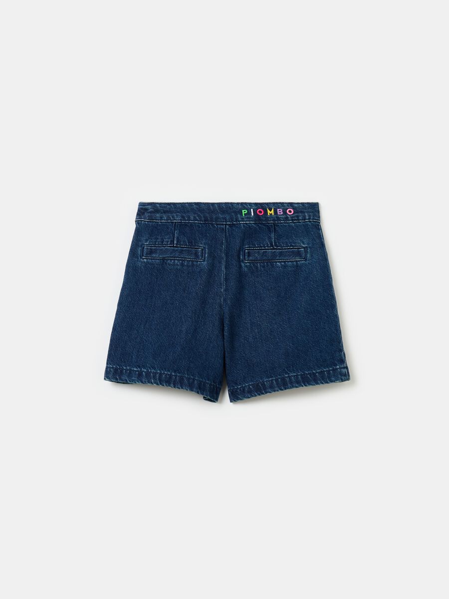 Denim Bermuda shorts with pockets_4