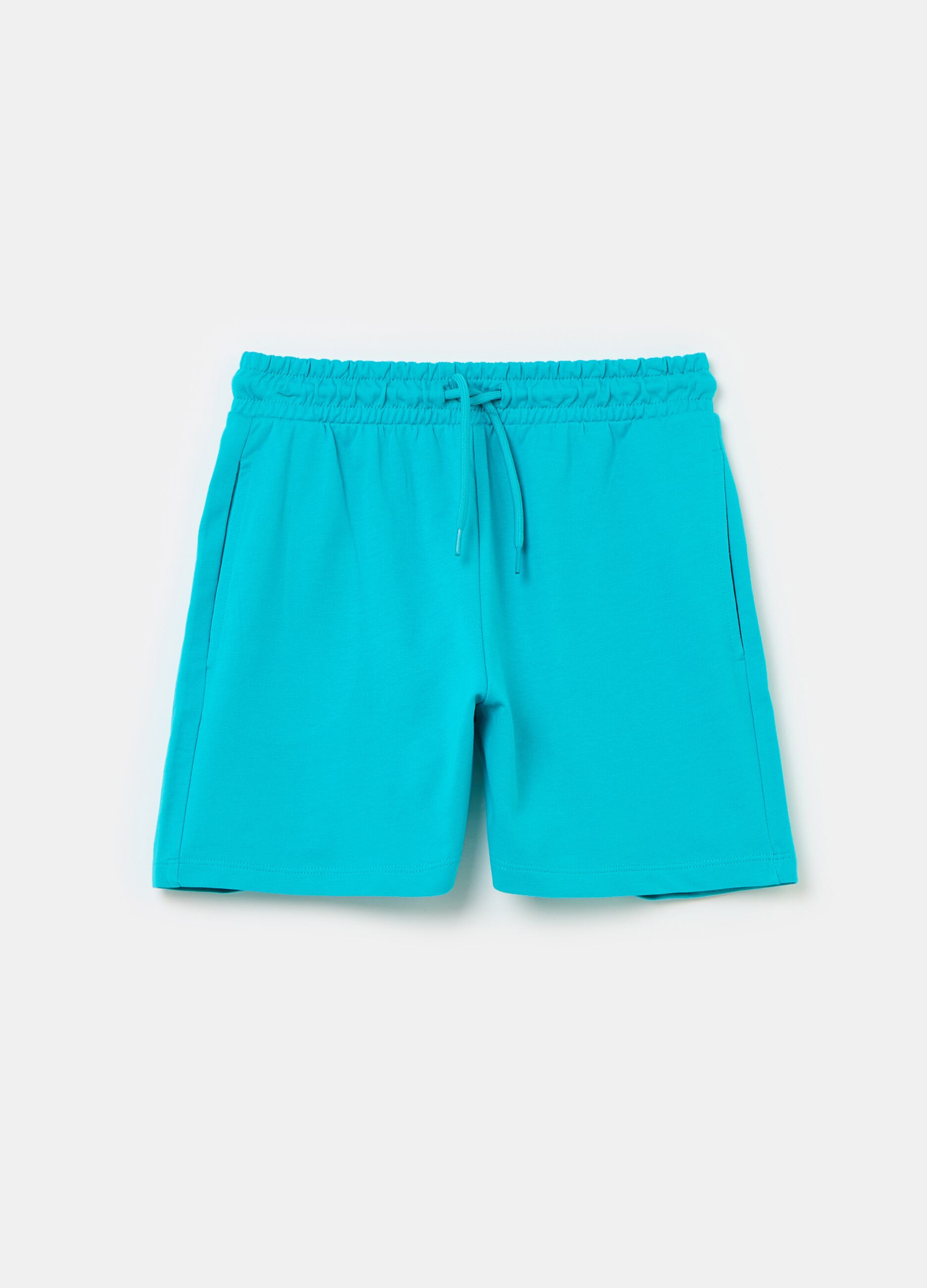 Shorts in French terry with drawstring