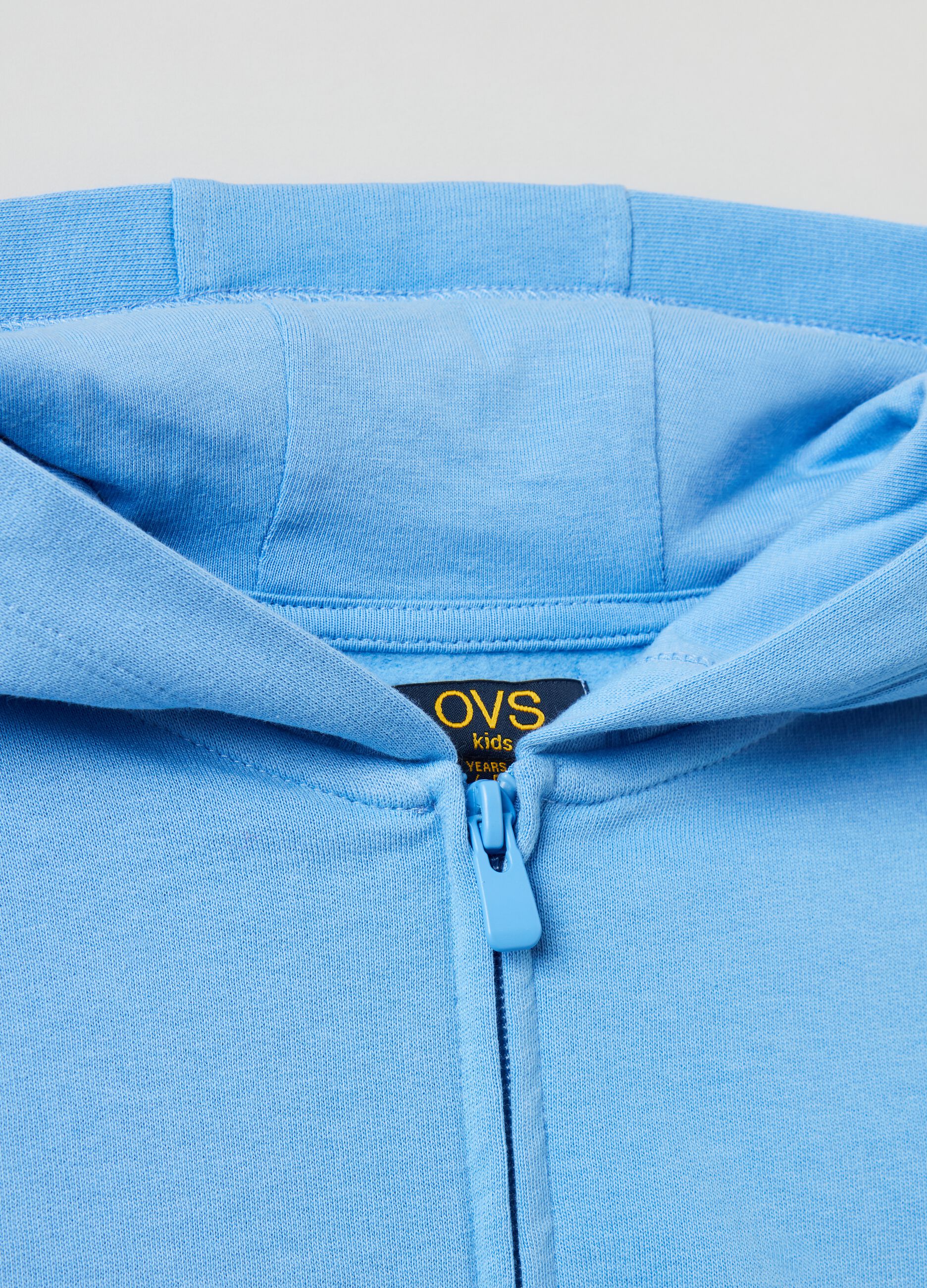 Full-zip plush hoodie