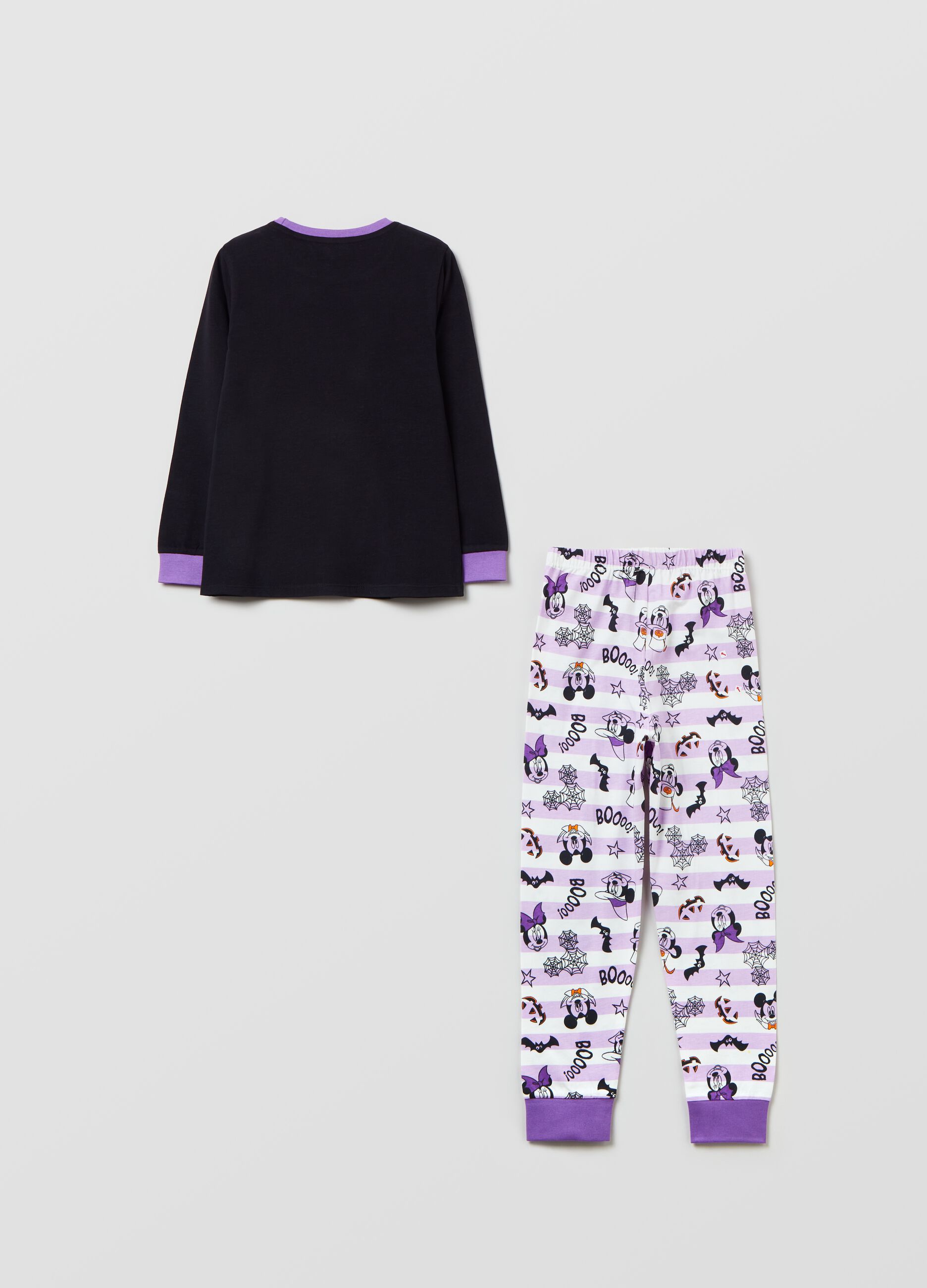 Long pyjamas with Minnie Mouse Halloween print