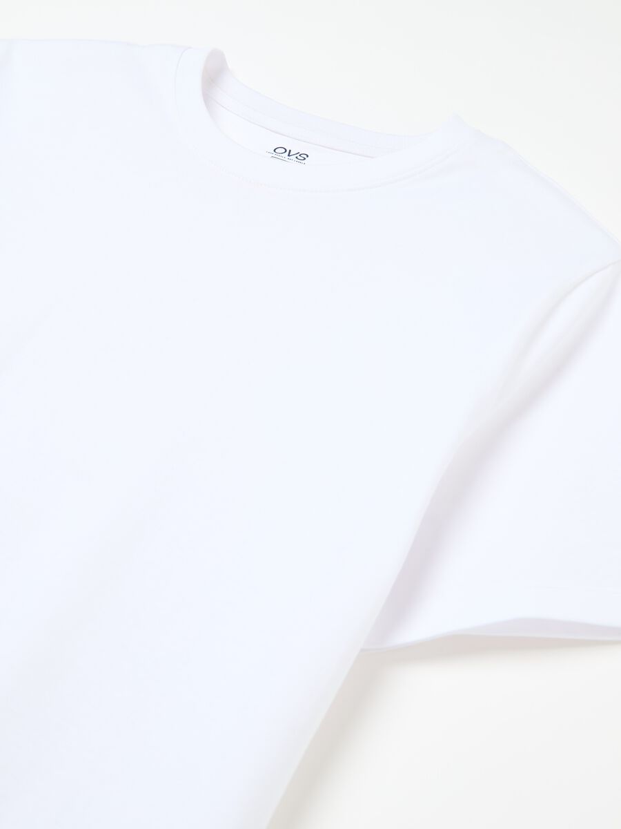 Cotton T-shirt with round neck_5