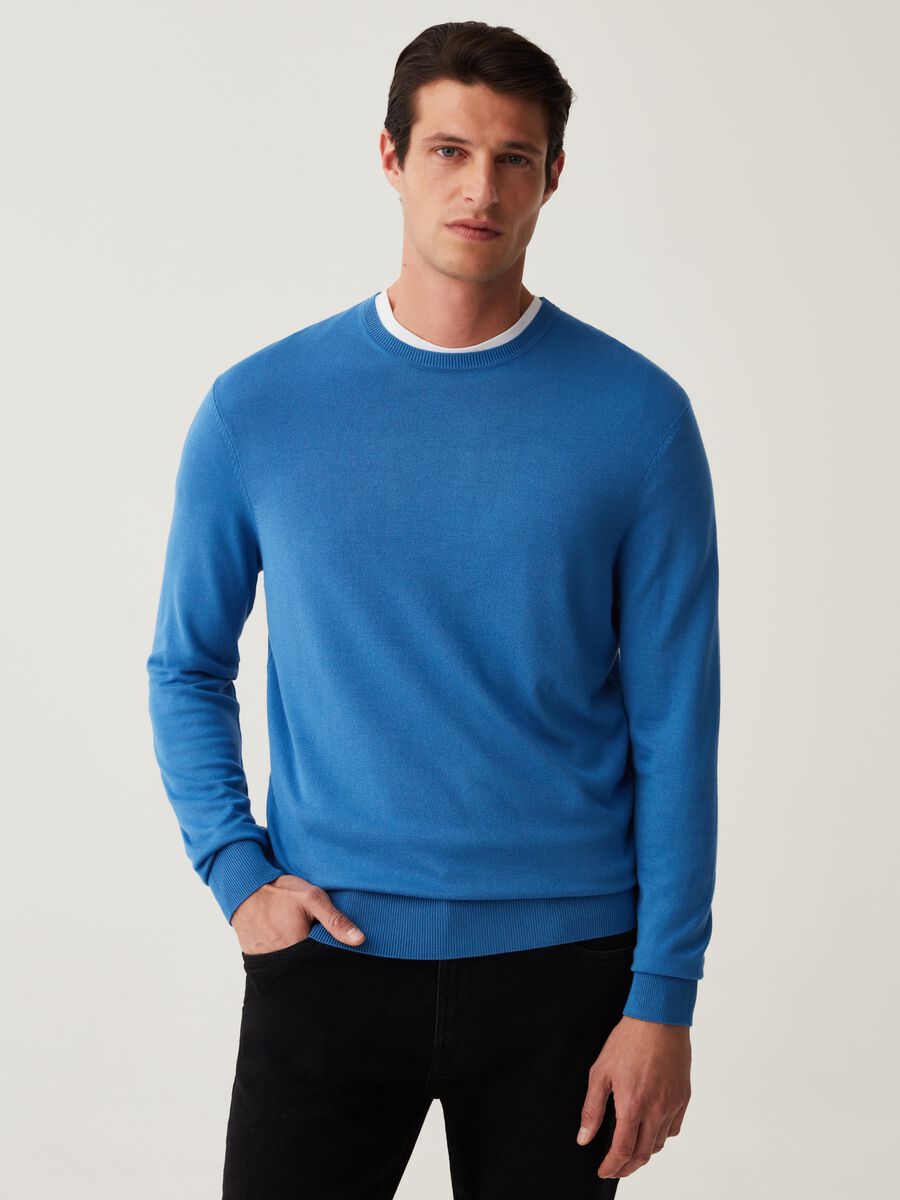 Round neck pullover_1