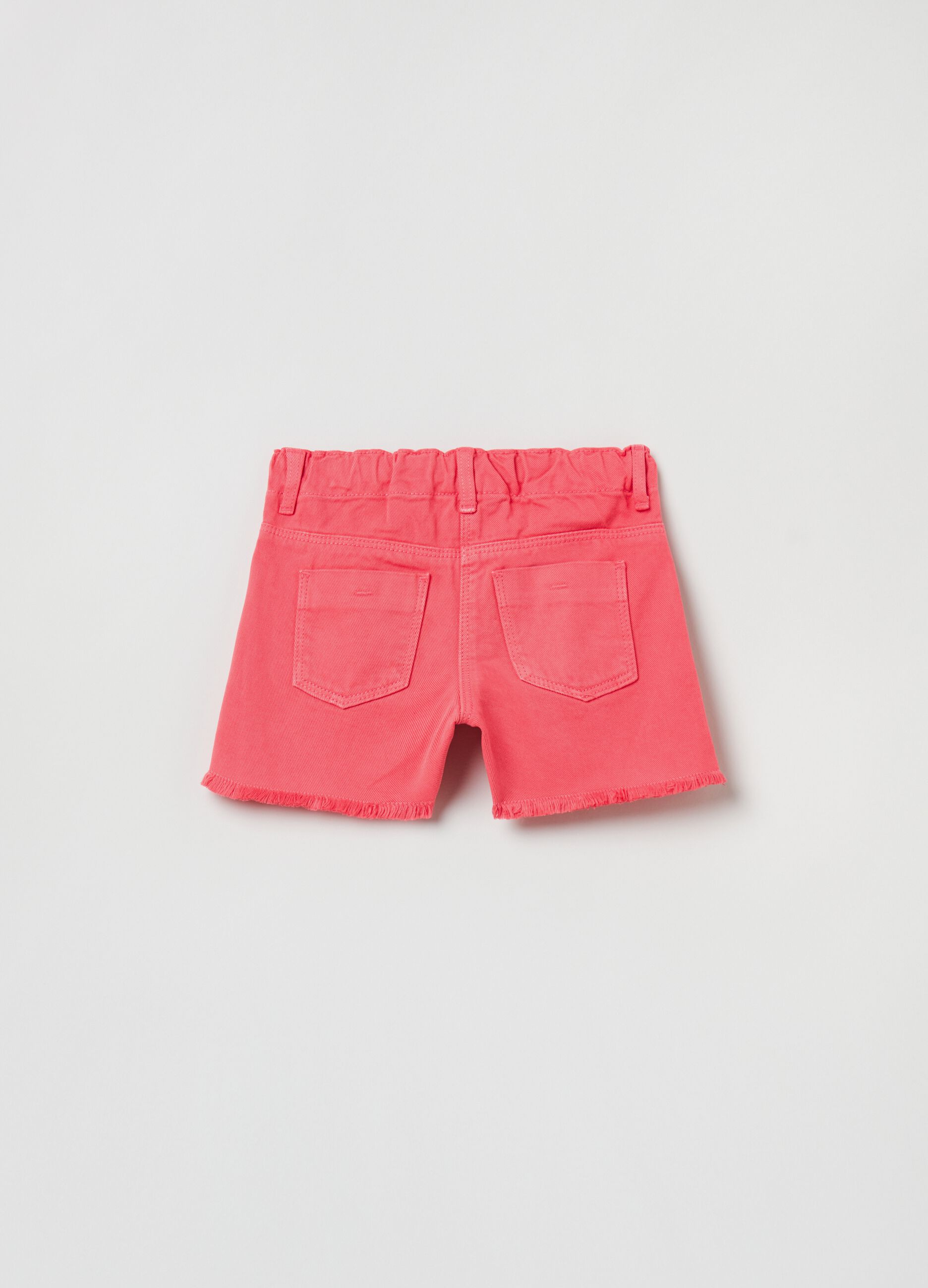 Shorts in denim di Lyocell e cotone