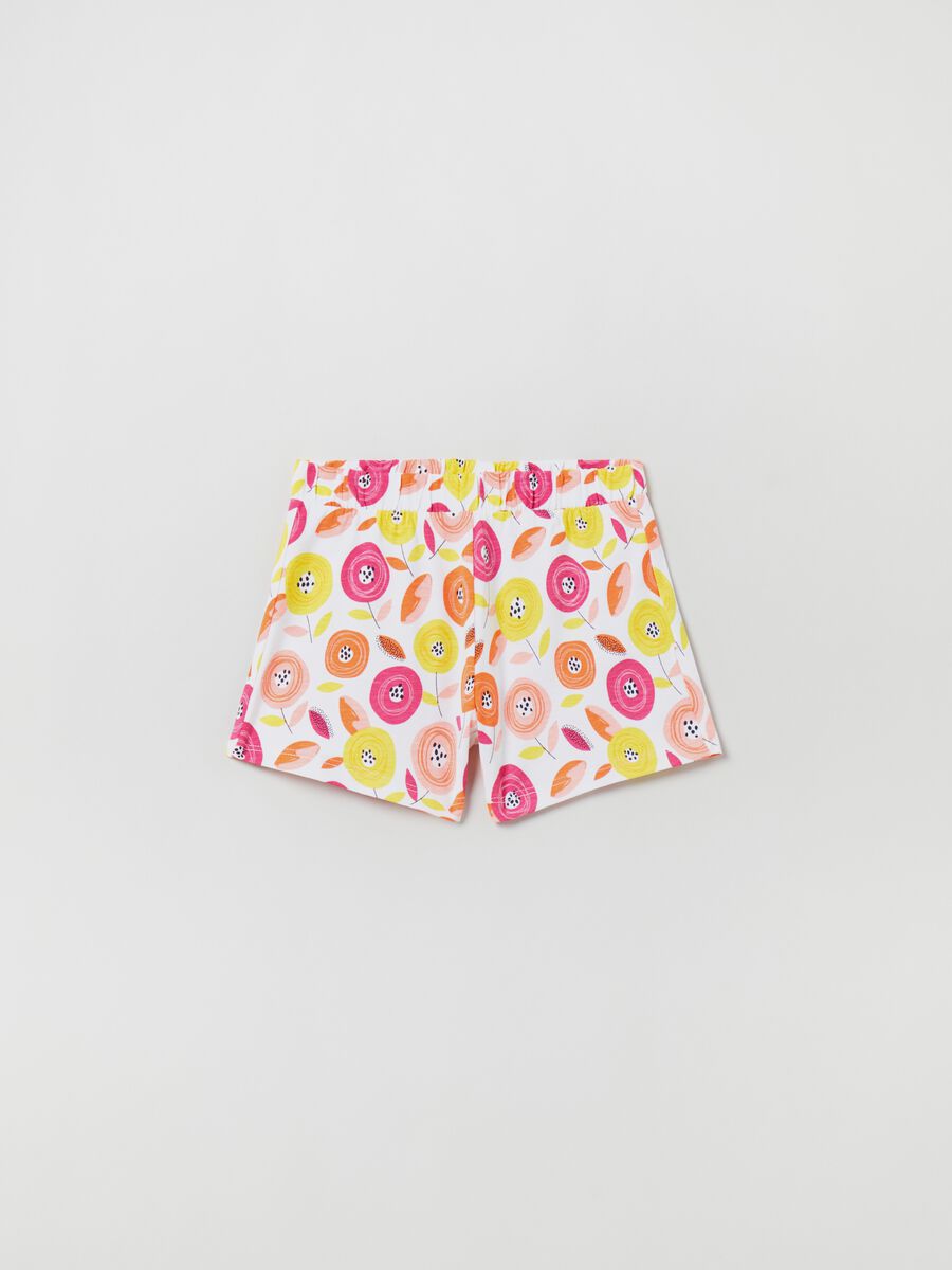 Shorts in jersey con stampa_0