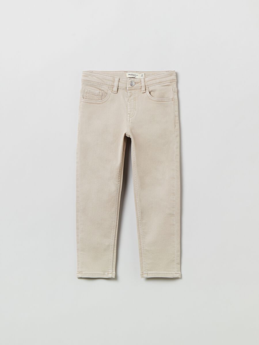 Five-pocket stretch trousers_0