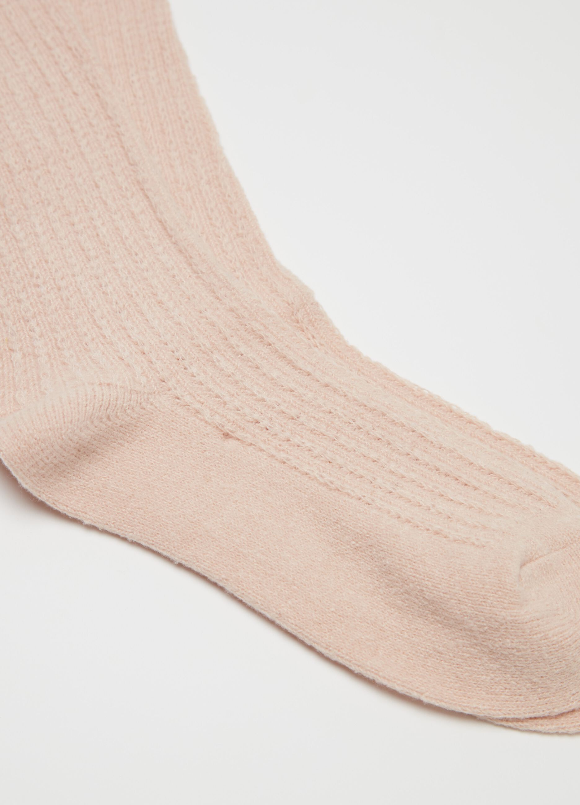 Long knit socks