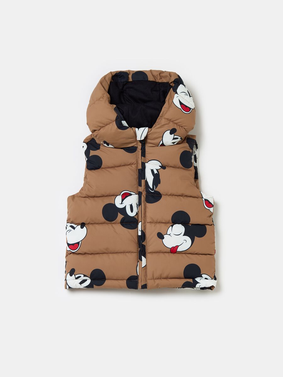Quilted Mickey Mouse gilet with hood_0