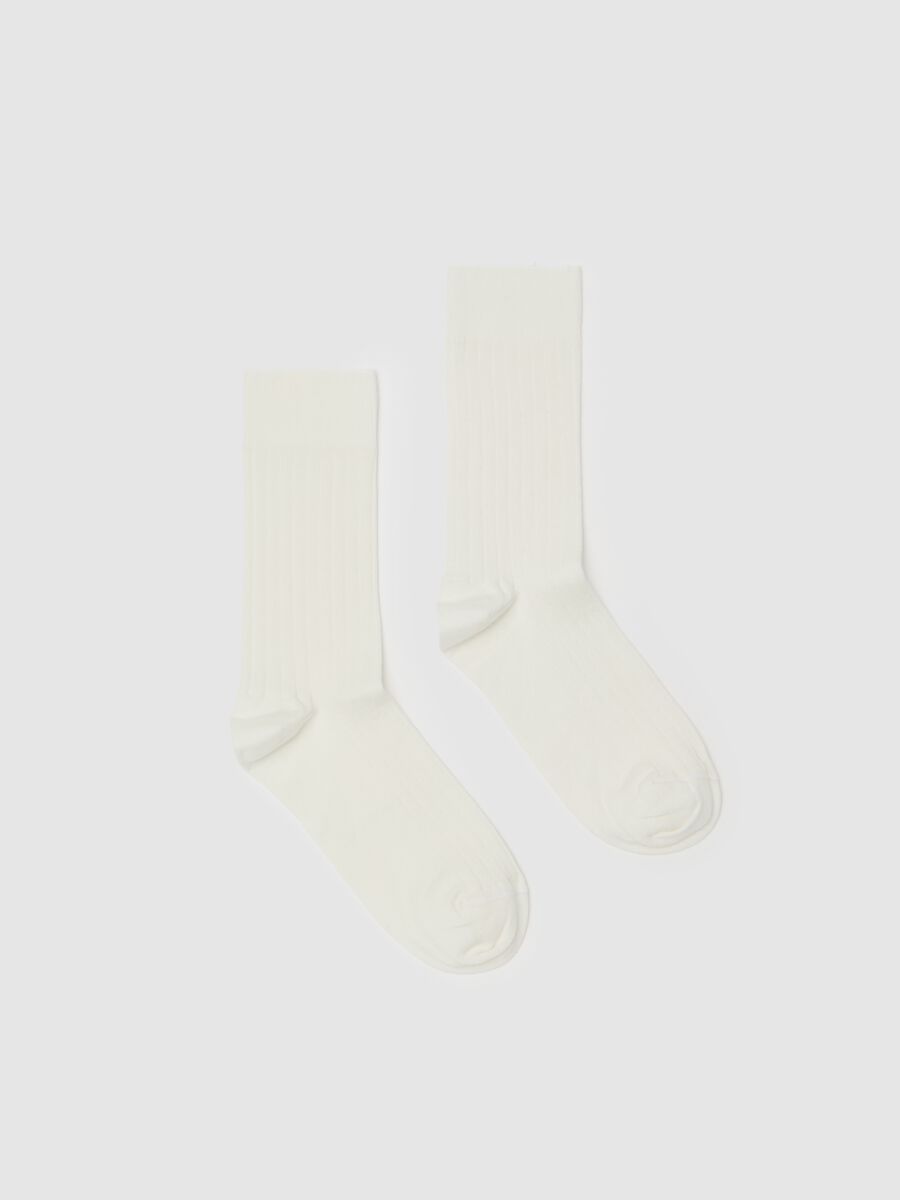 Midi socks with flat ribbing_0