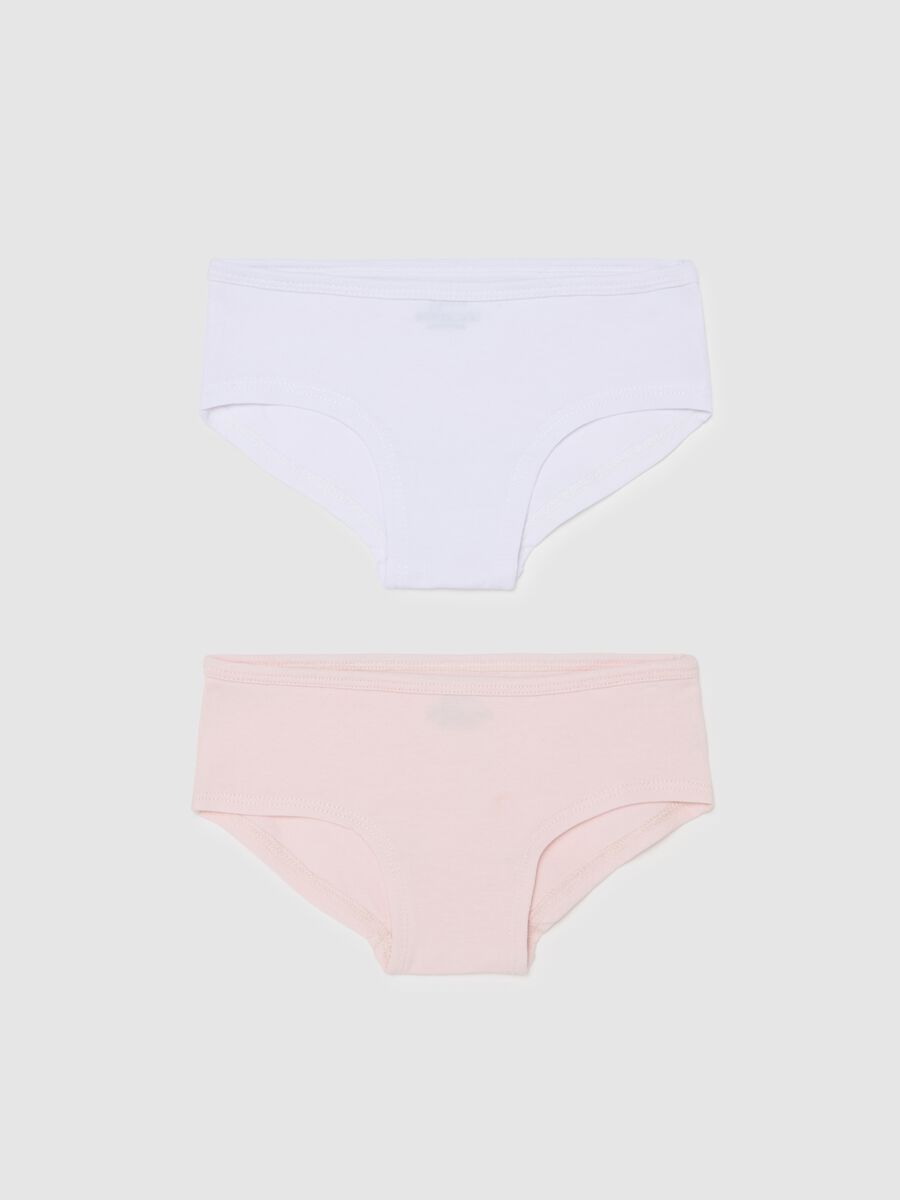 Two-pack French knickers in organic cotton_0