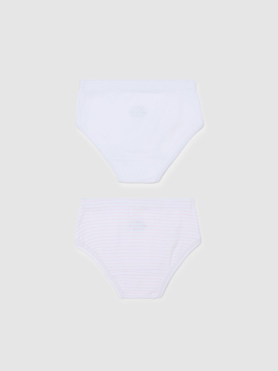 Two-pack briefs in organic cotton with bow_1