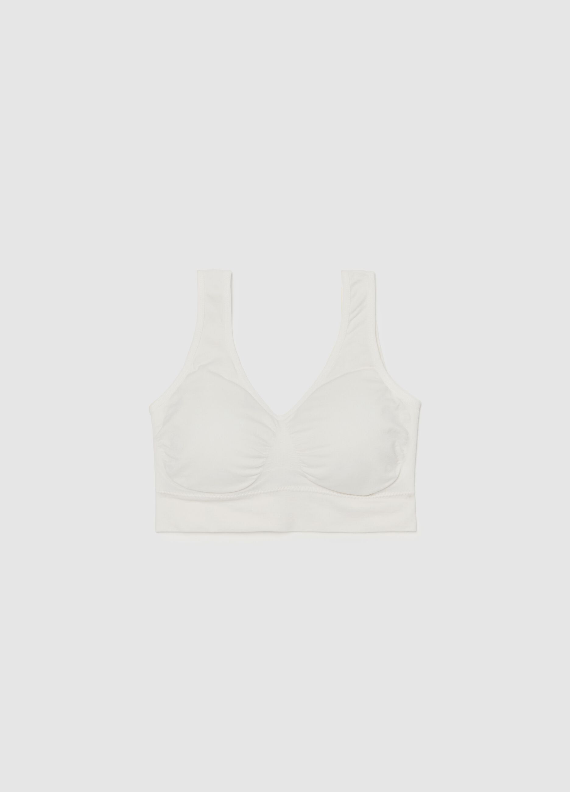 The One seamless bralette with wide shoulder straps