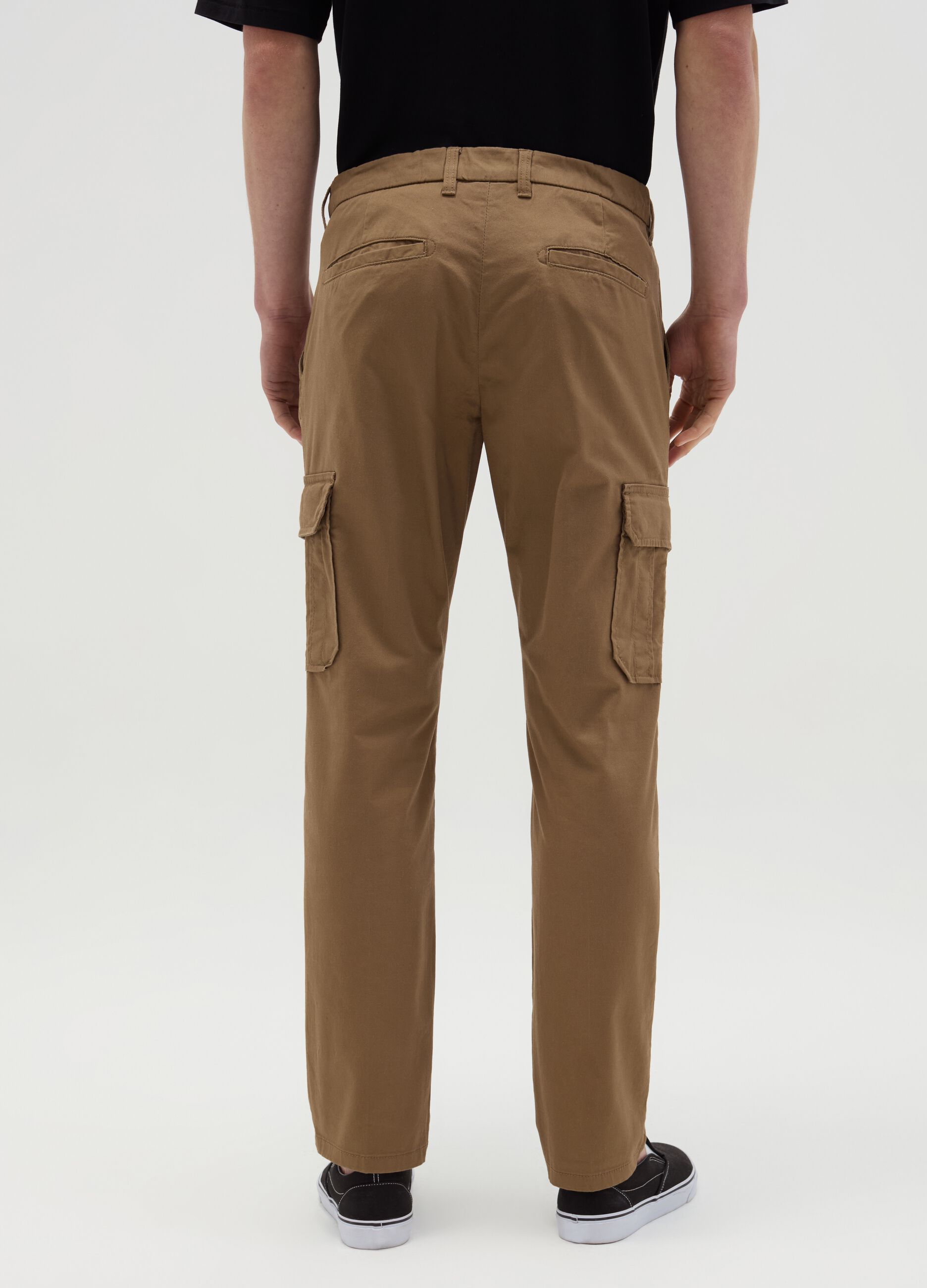 Cargo trousers in stretch cotton