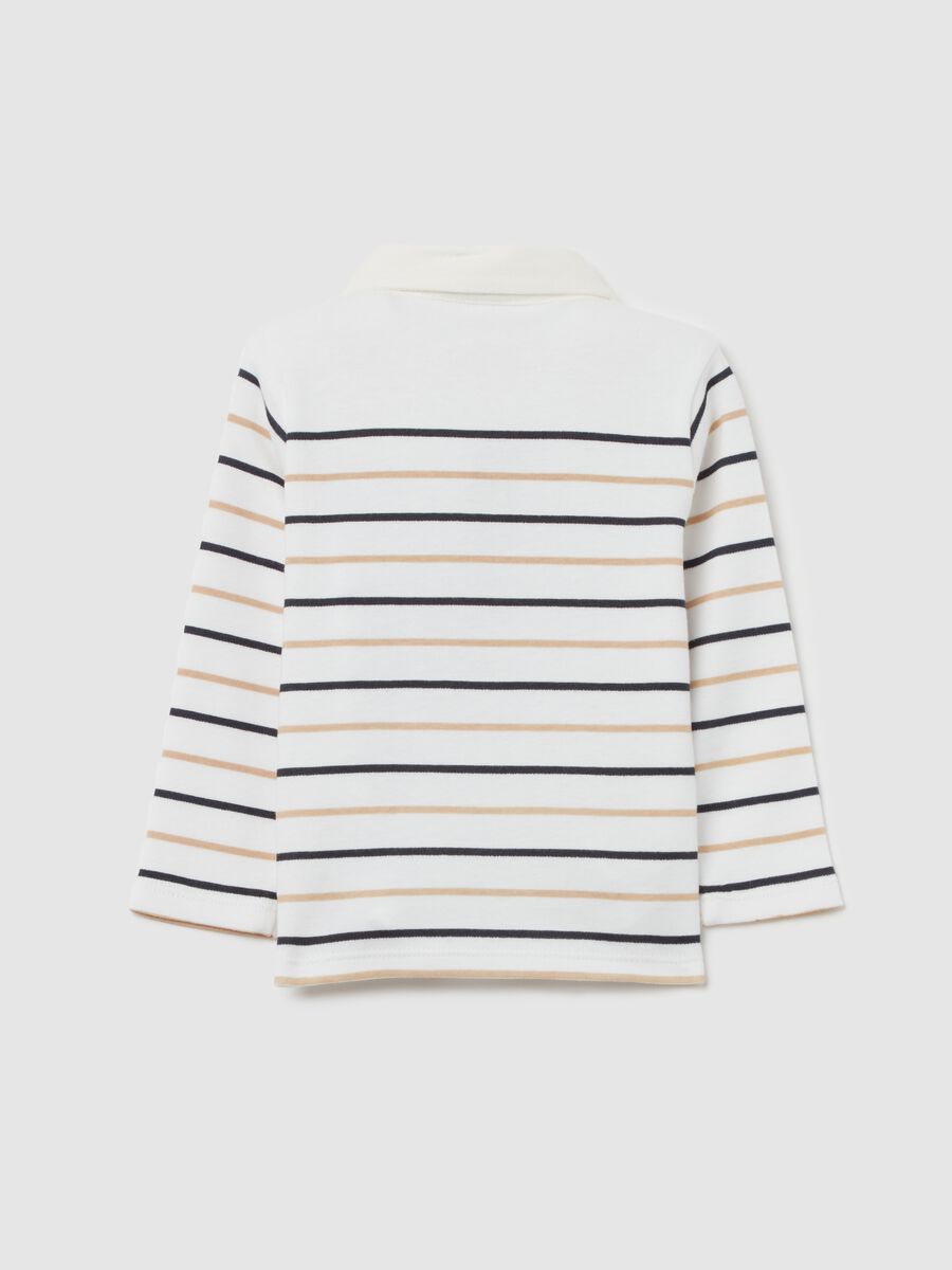 Striped polo shirt in organic cotton_1