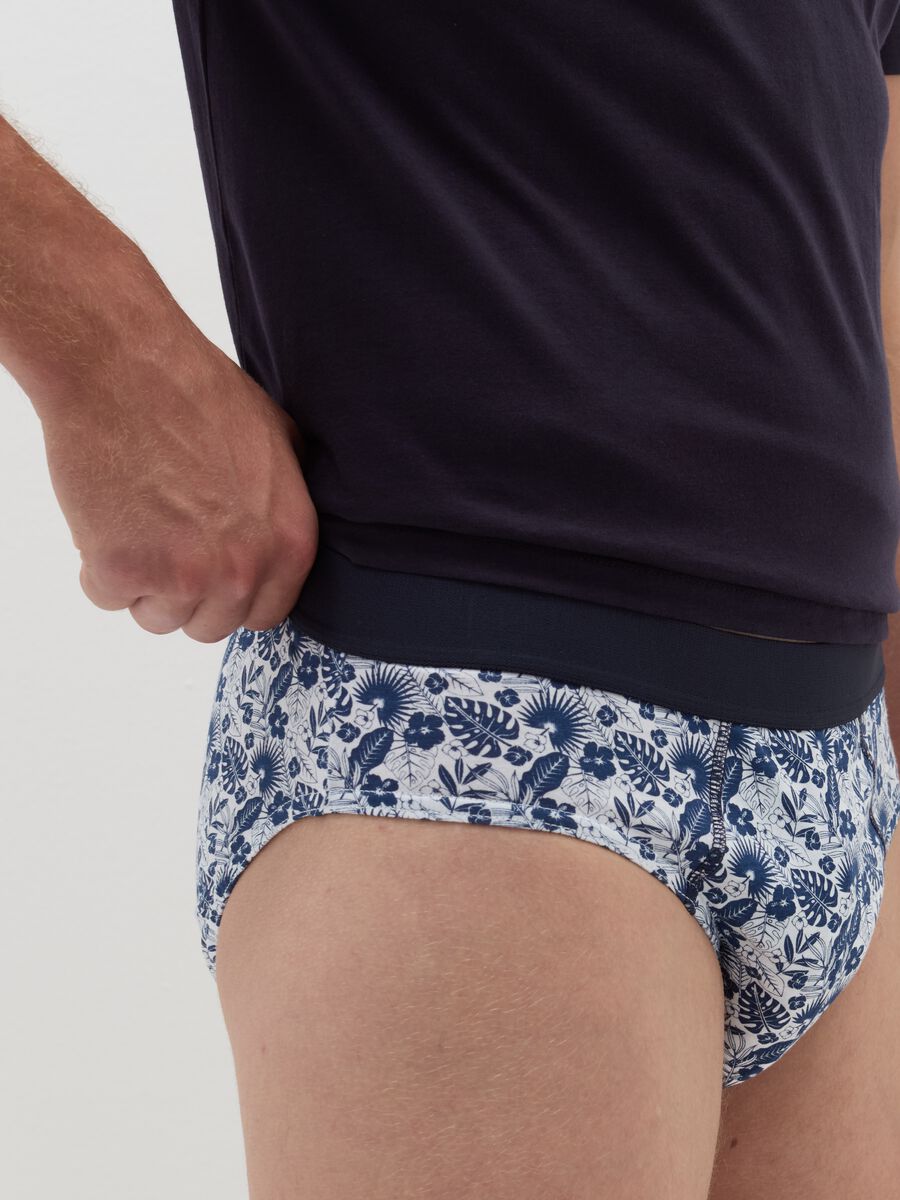 Five-pack briefs in organic cotton with print_3