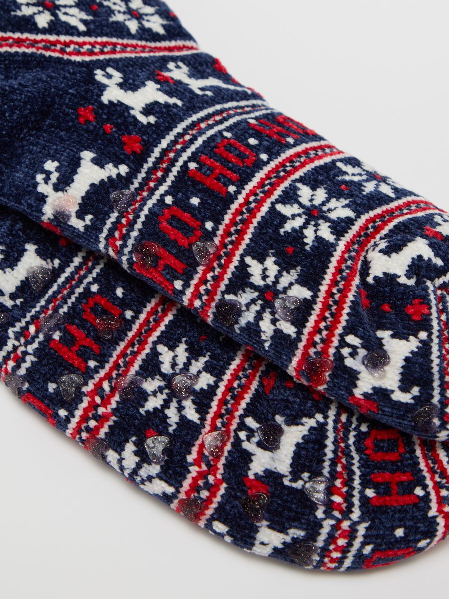 Short Christmas slipper socks_1