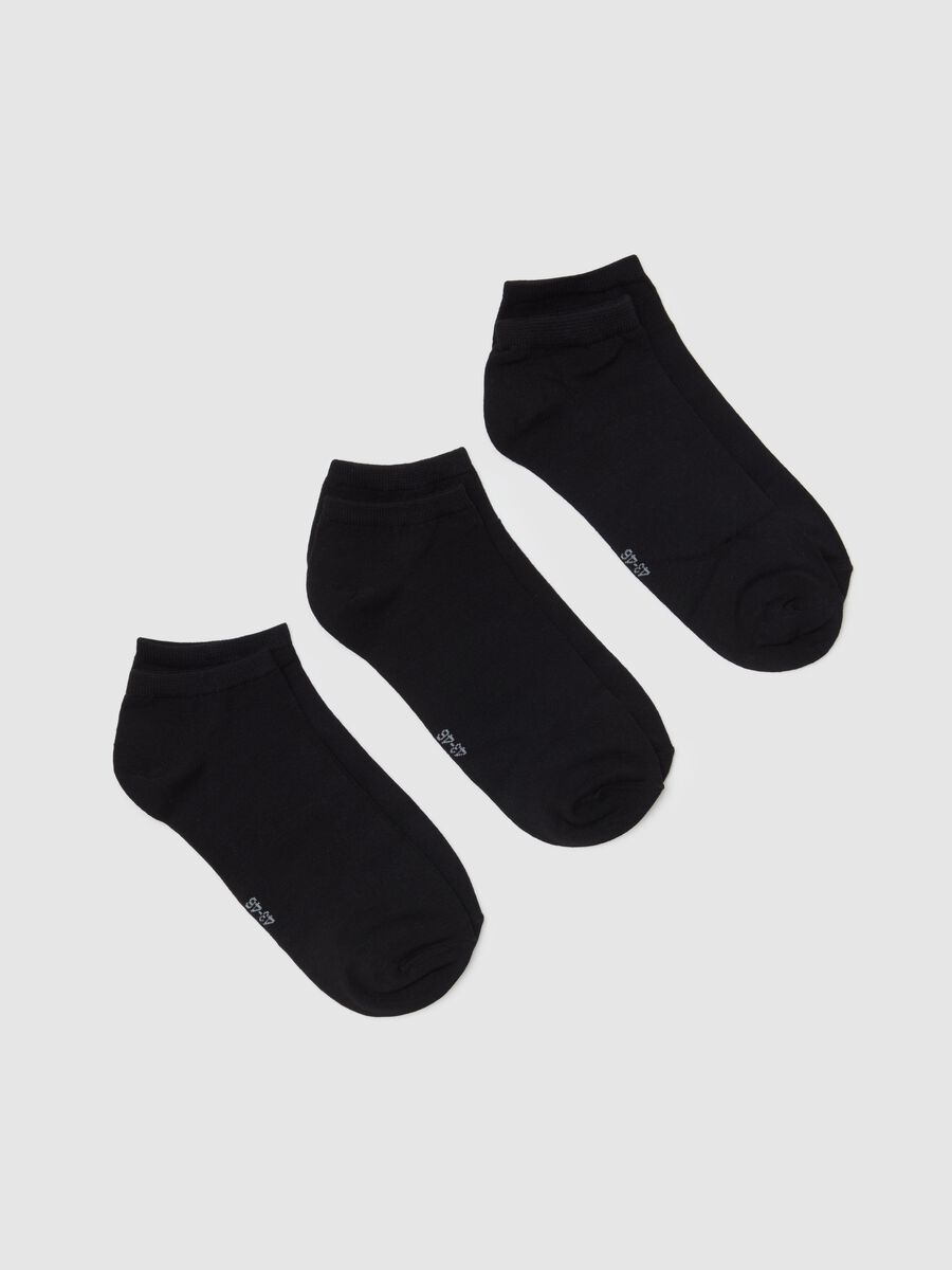 Three-pair pack short socks in bamboo viscose_0