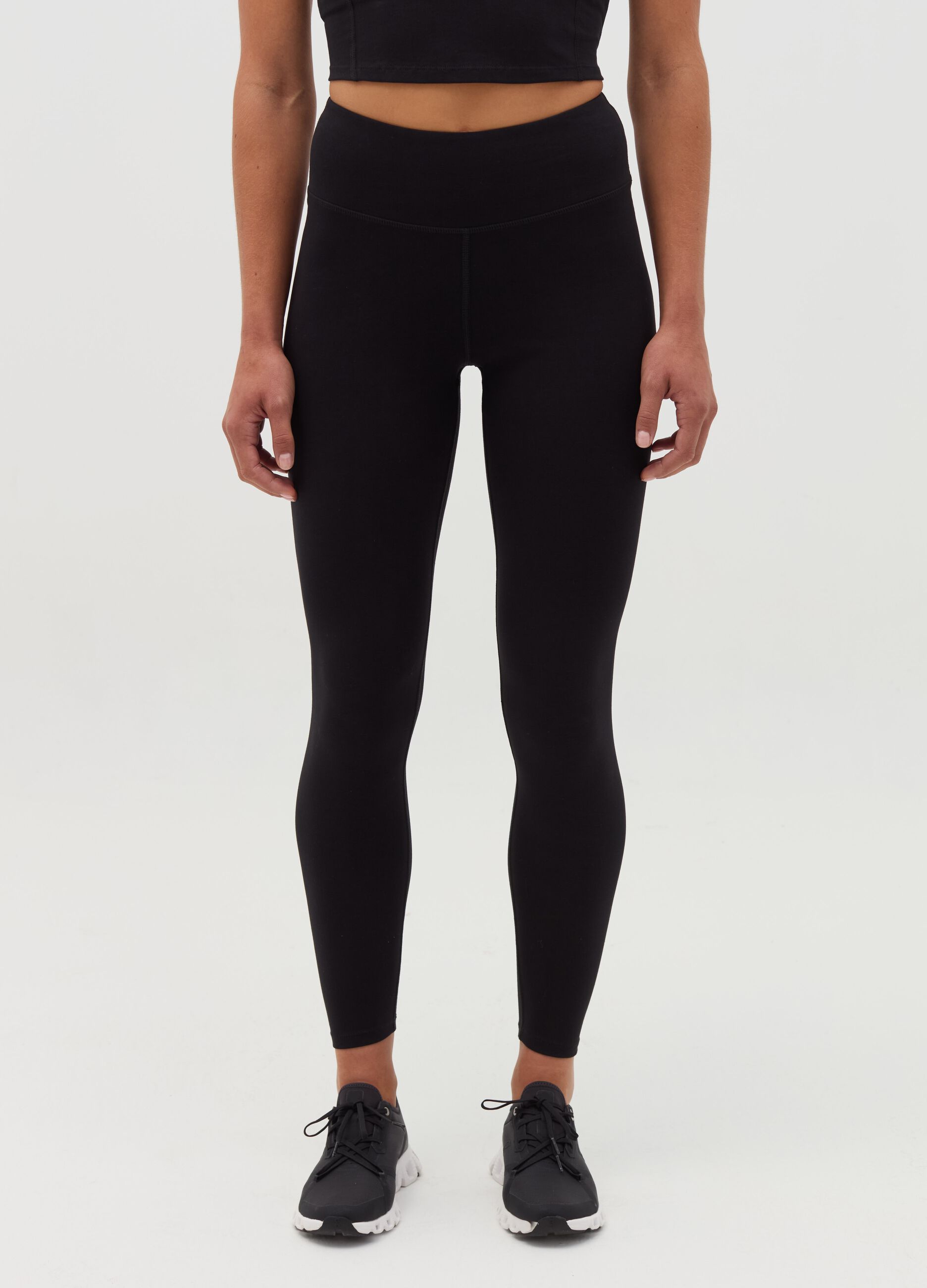 AI•KI stretch organic cotton leggings