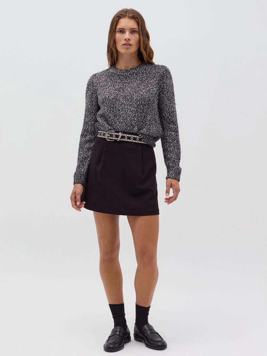 Pullover melange in lurex_0