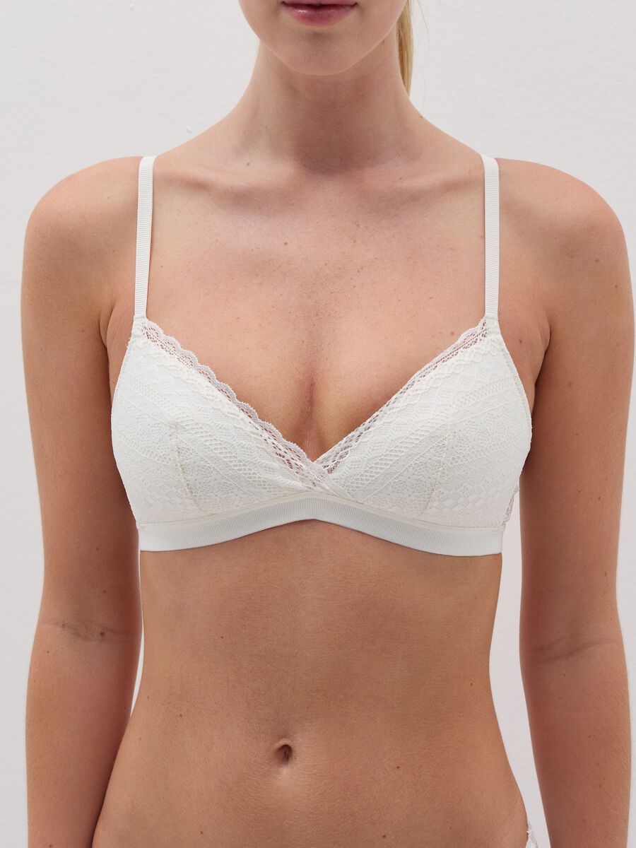 Gloria bra in macramé lace without underwiring with cups_3