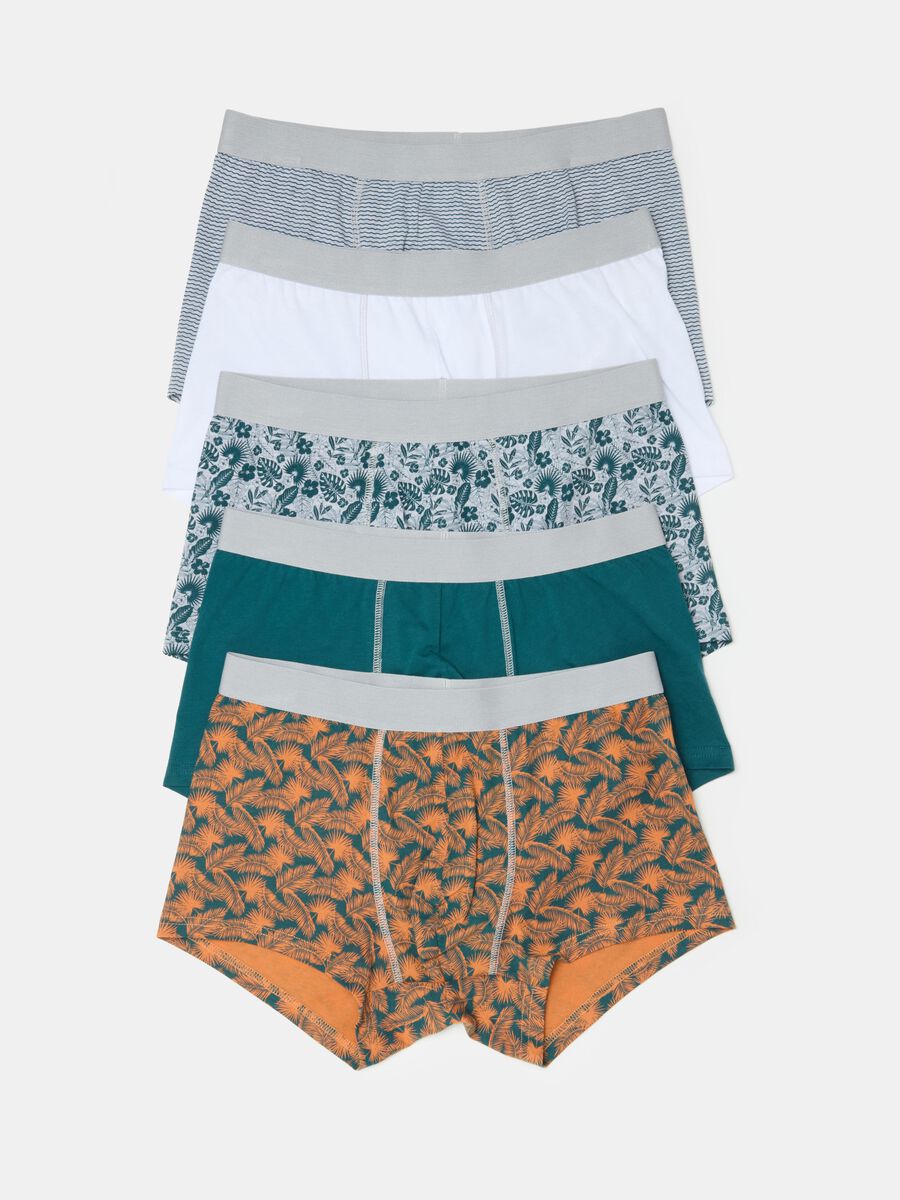 Five-pack organic cotton boxer shorts with print_4