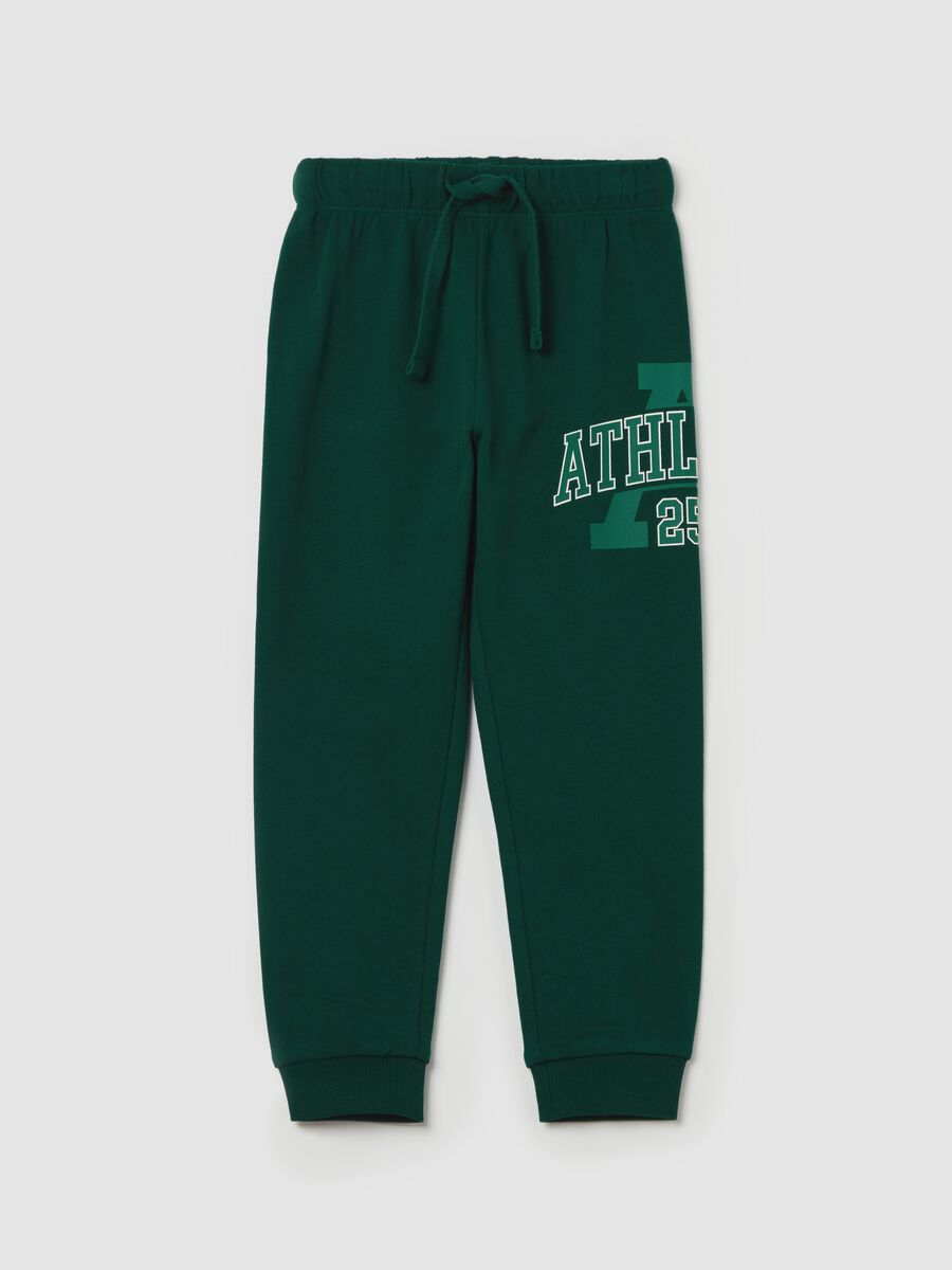 Joggers with drawstring and "ATHLETIC 25” print_0