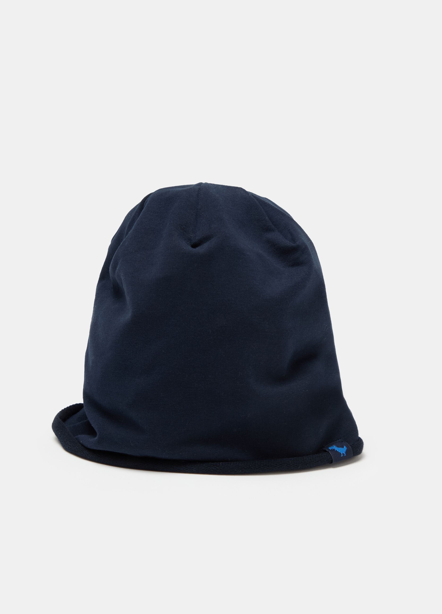 Solid colour hat in French terry