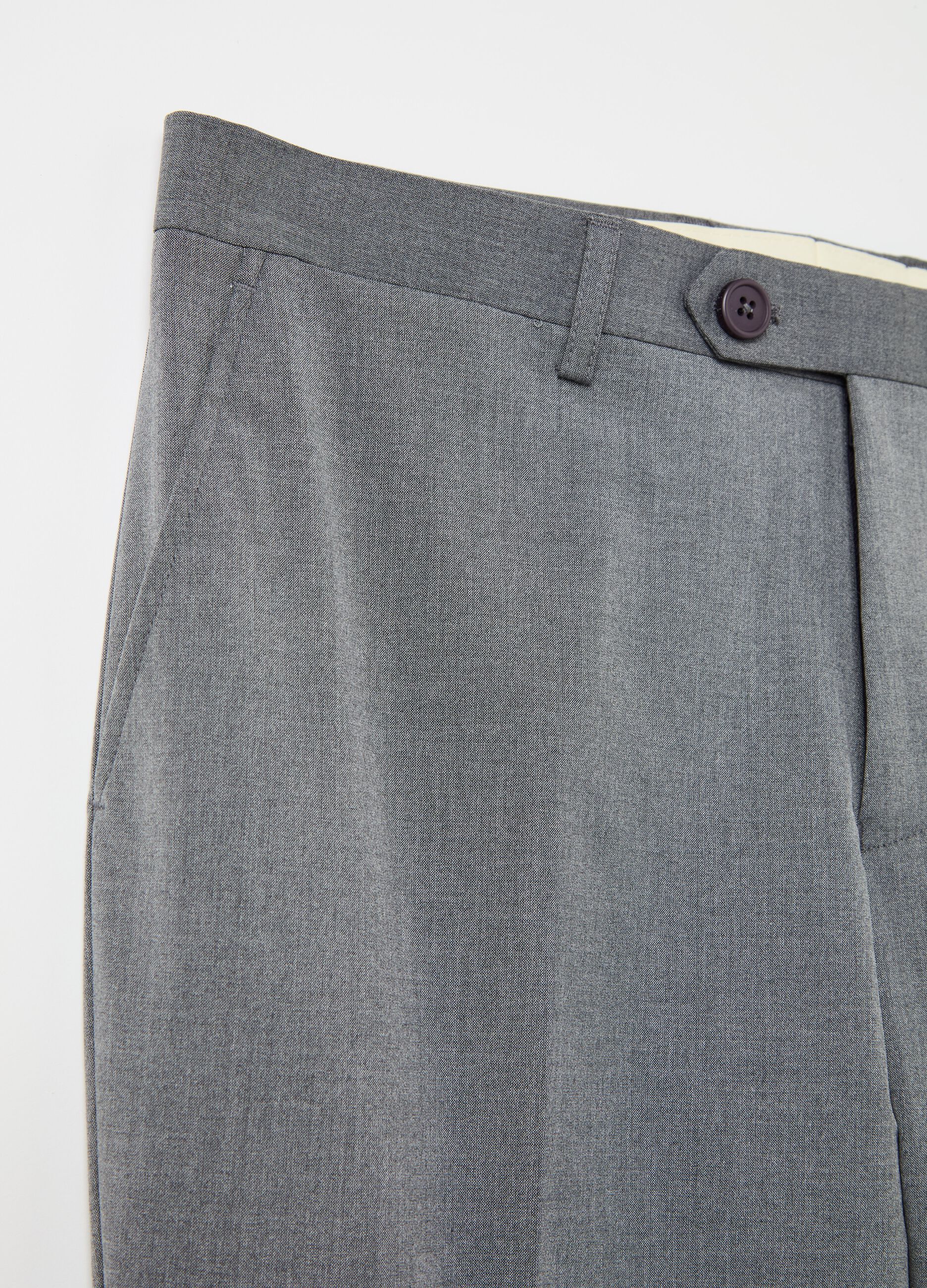 Slim-fit trousers in viscose blend