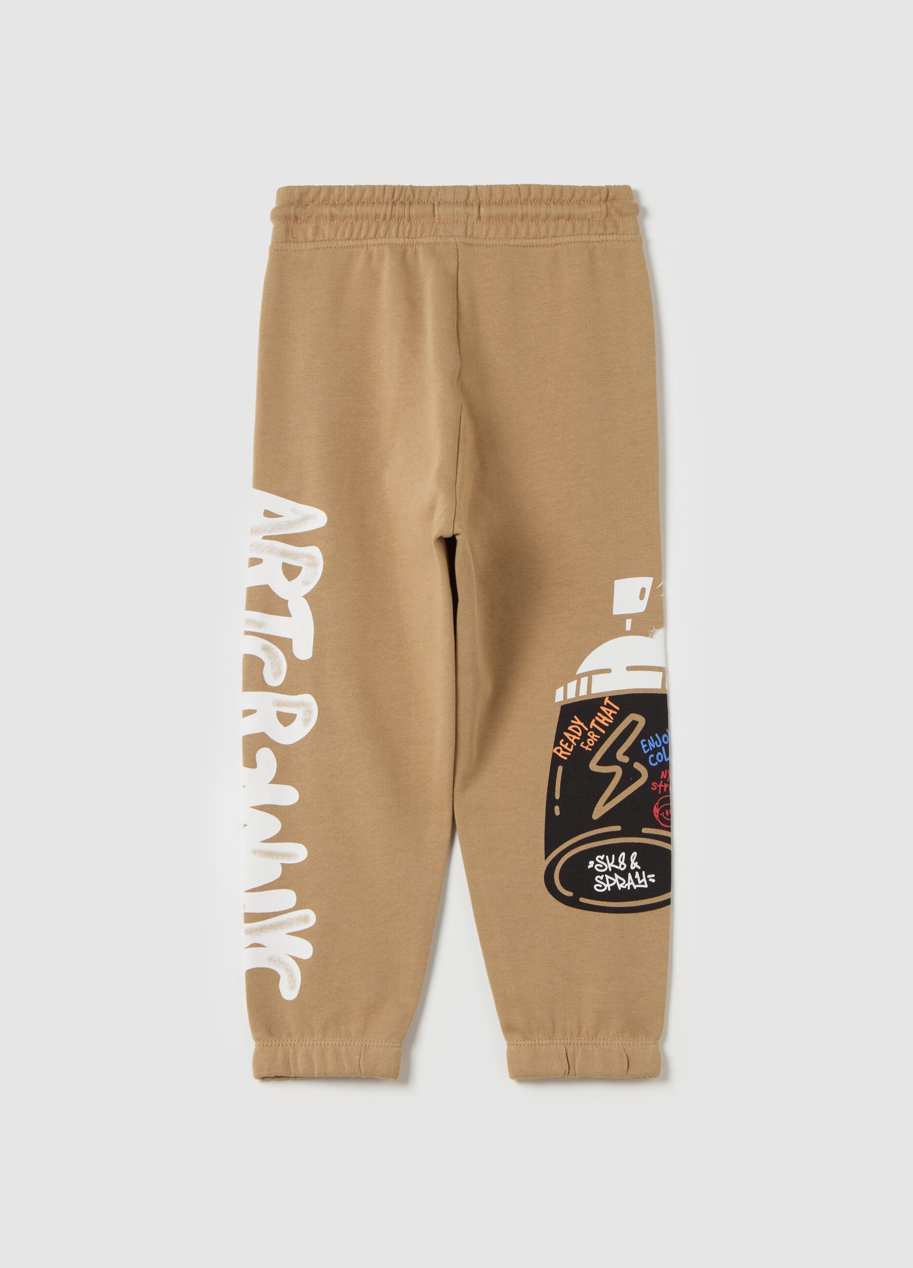 Joggers con stampa graffiti