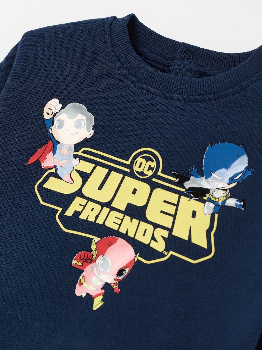Sweatshirt with round neck and Super Friends print_2