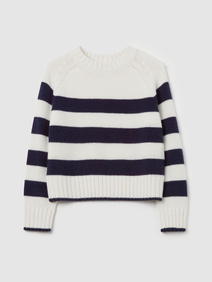 Striped pullover with raglan sleeves_4