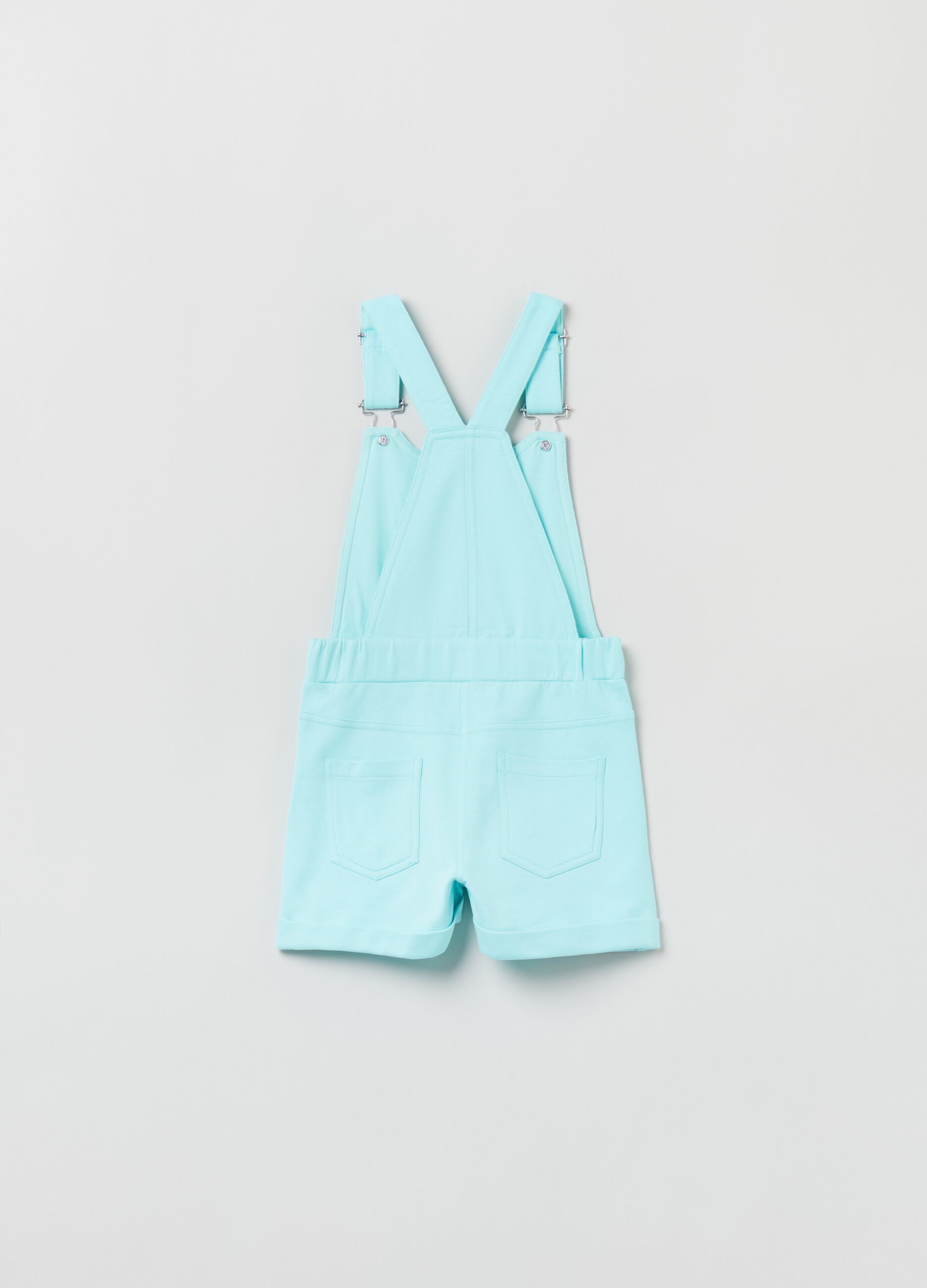 Short dungarees with Disney Stitch patch