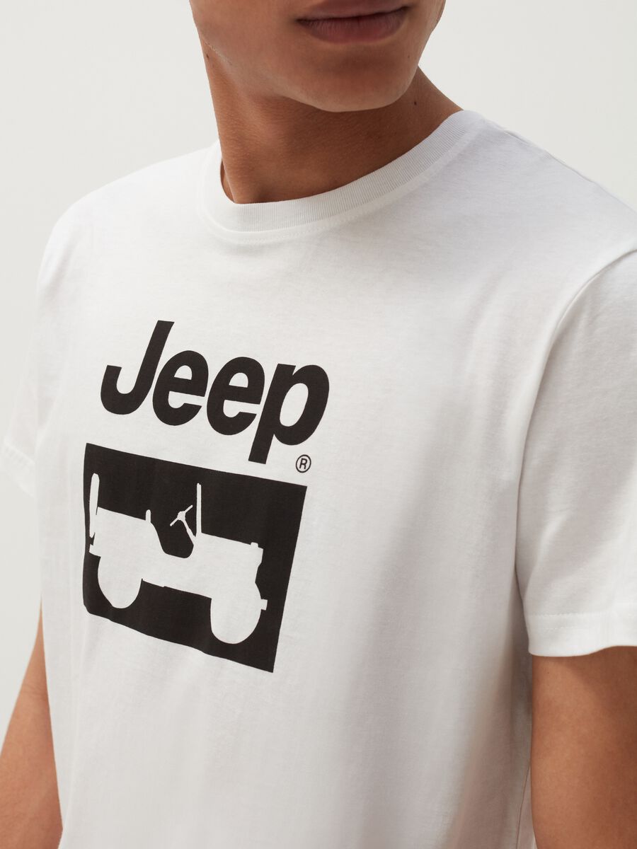 Cotton T-shirt with Jeep print_1