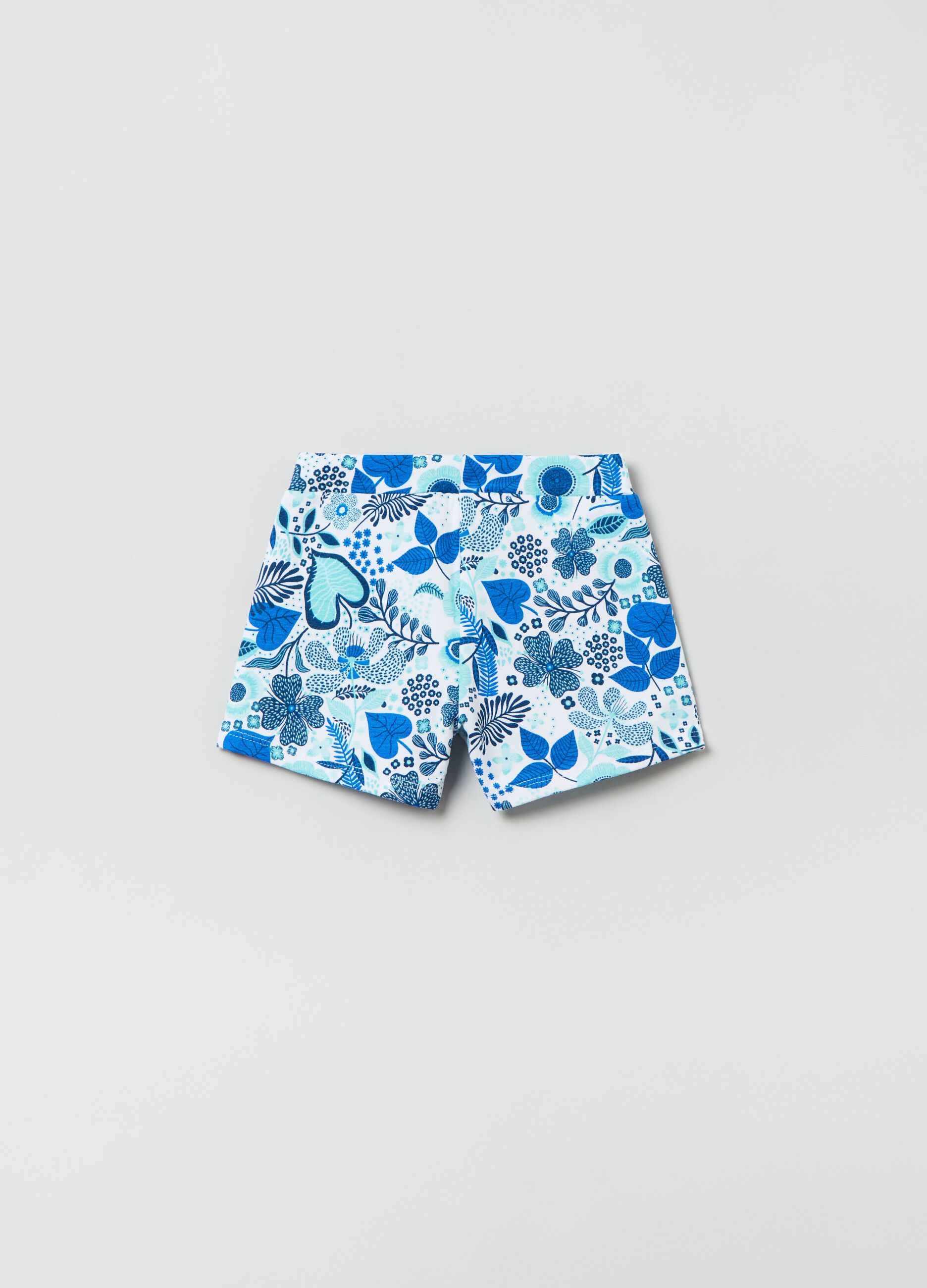 French terry shorts with print