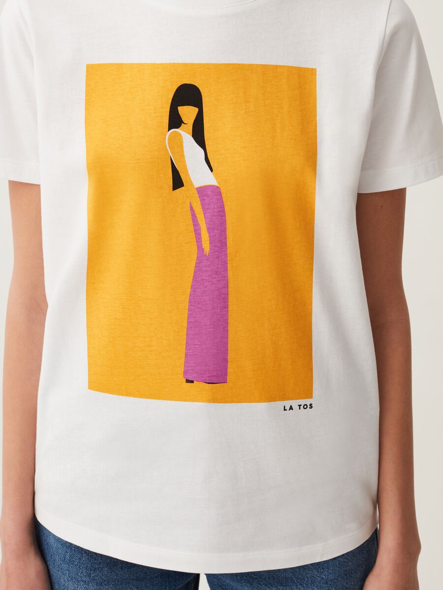 T-shirt stampa Immaterial Girls LA TOS_3