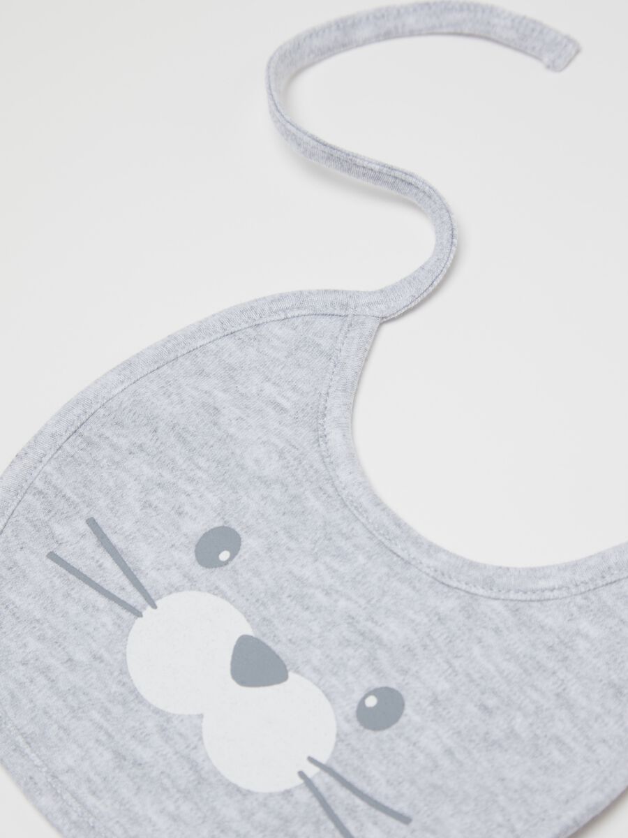 Two-pack bibs with animals print_2