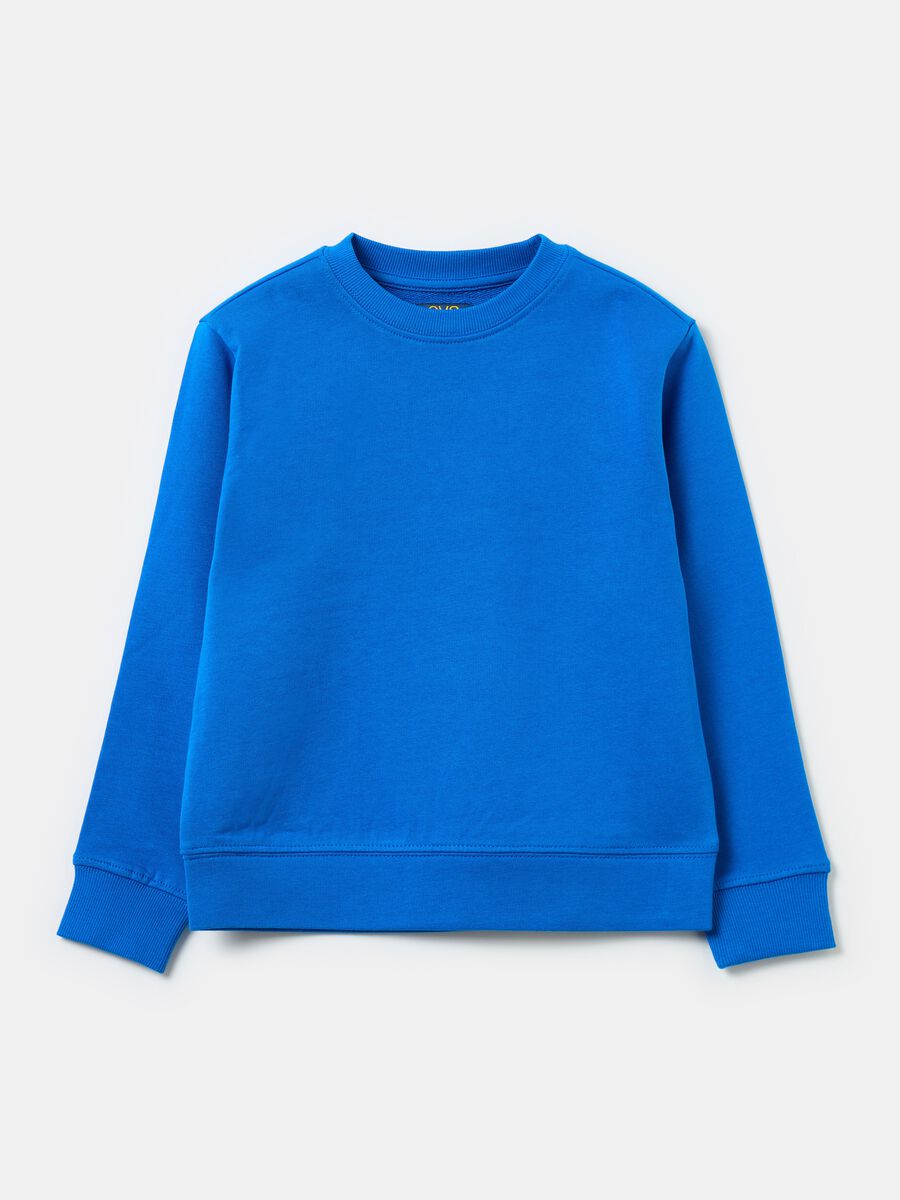 Solid colour sweatshirt in French terry_0