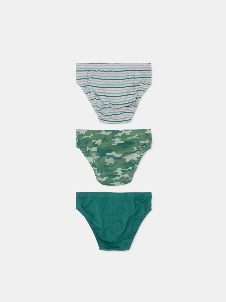 Three-pack camouflage briefs in organic cotton_1