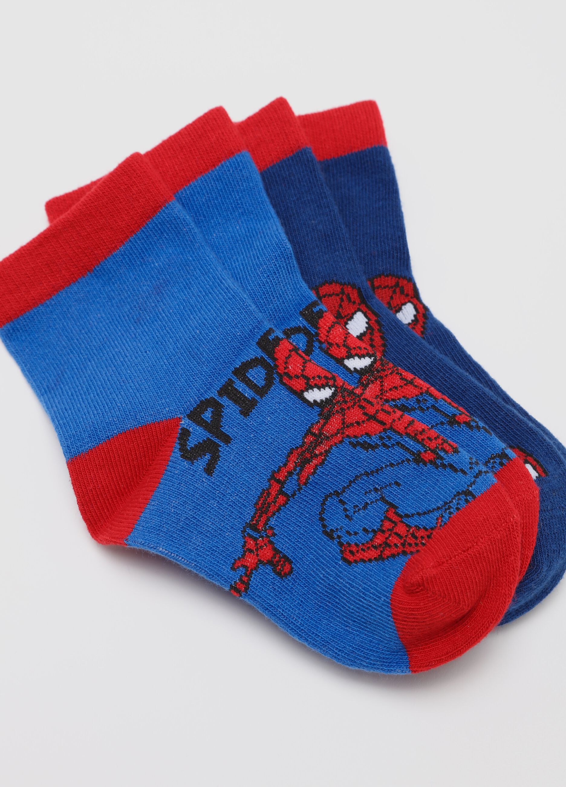 Three-pack socks in organic cotton with Spider-Man design