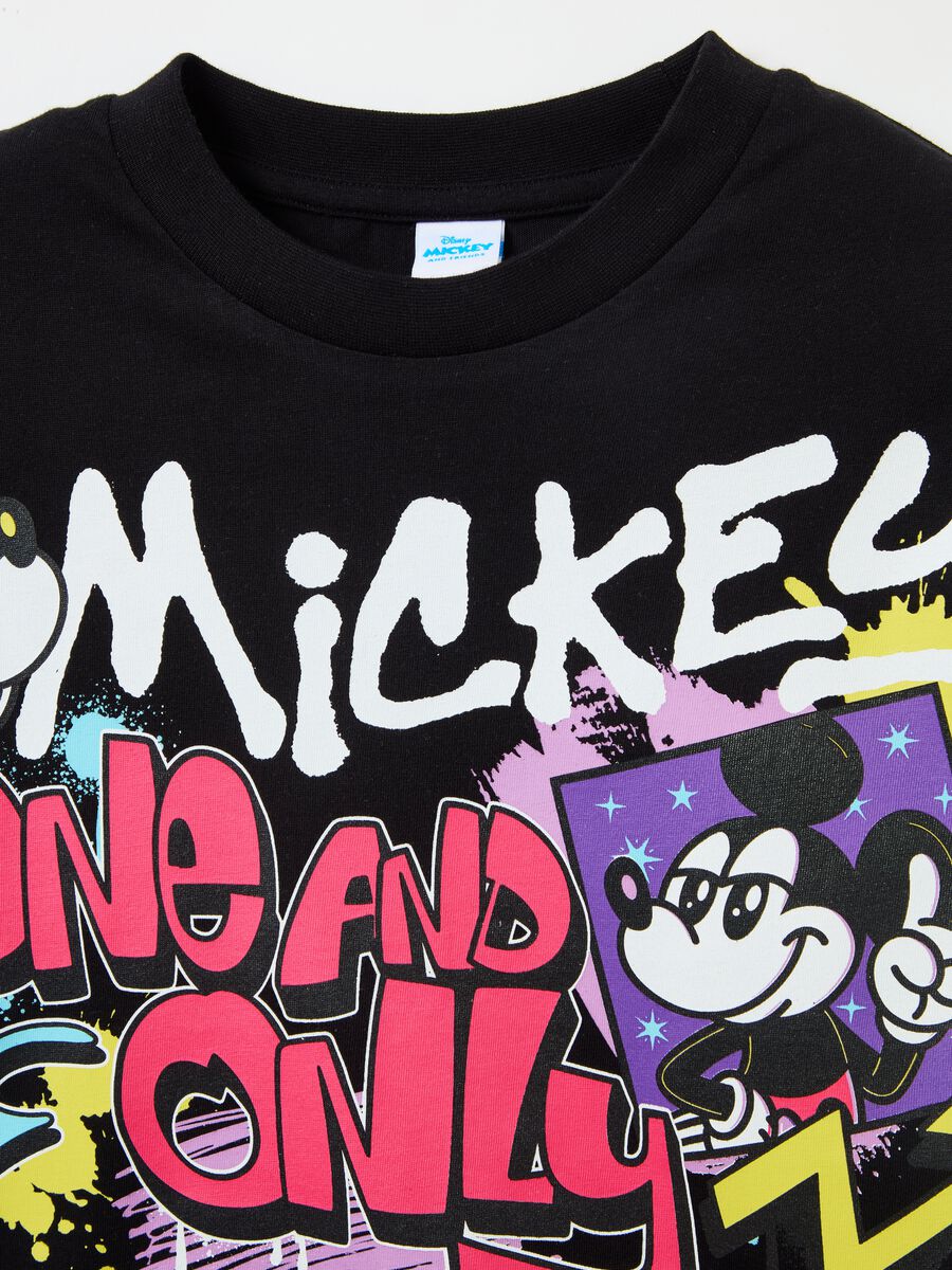 Cotton T-shirt with Mickey Mouse print_2