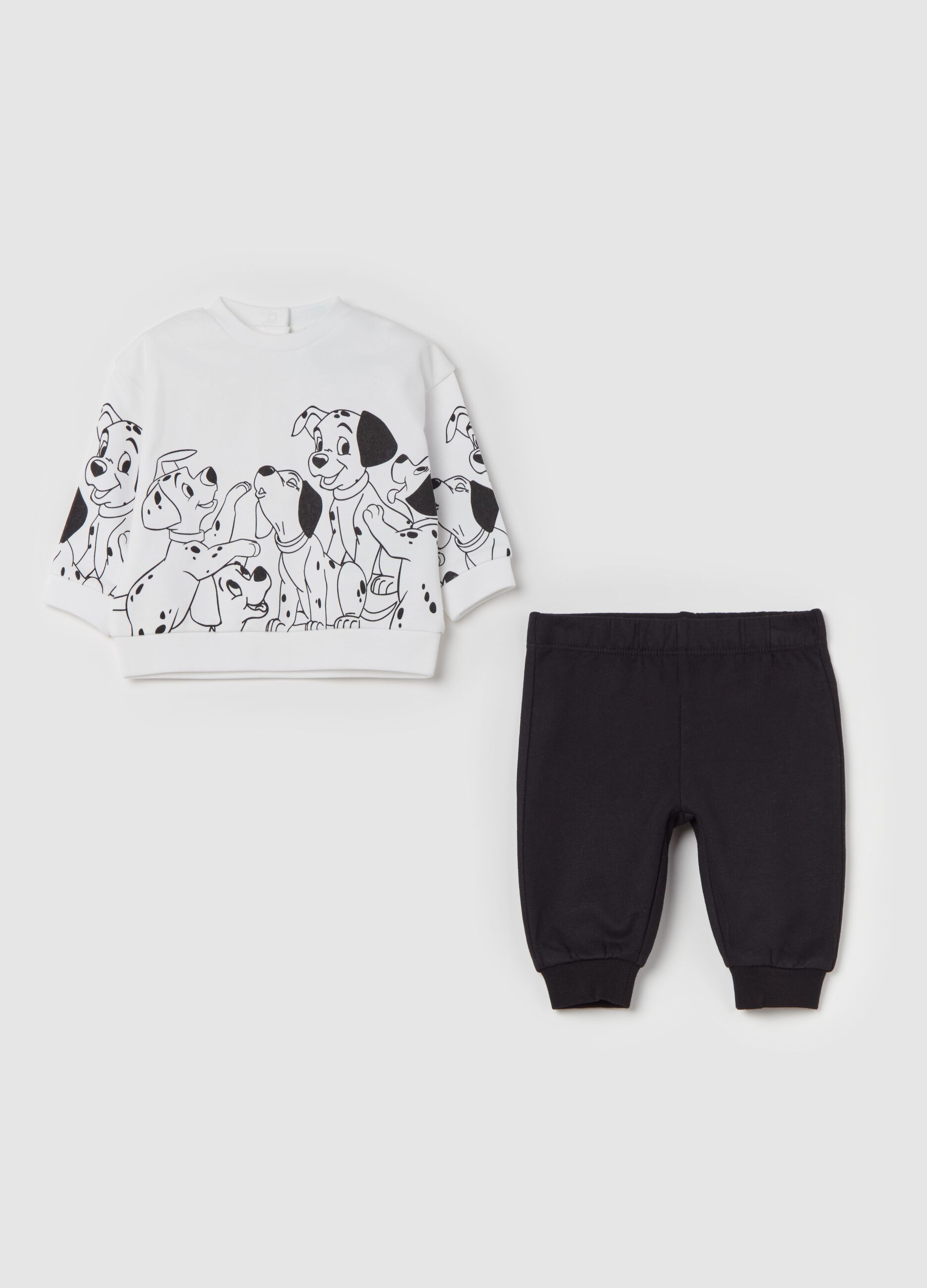 Jogging set with 101 Dalmatians print