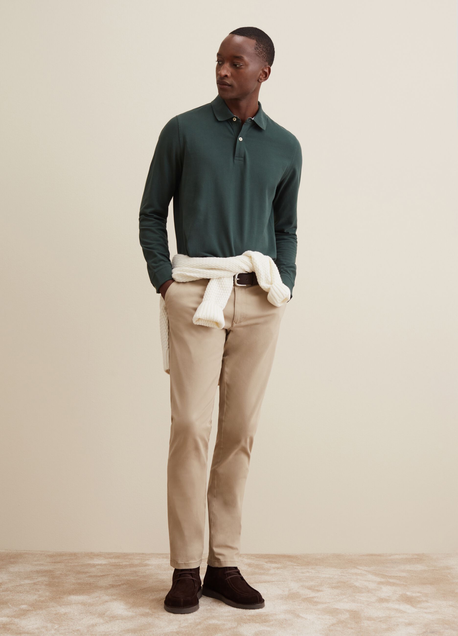 Stretch cotton chinos