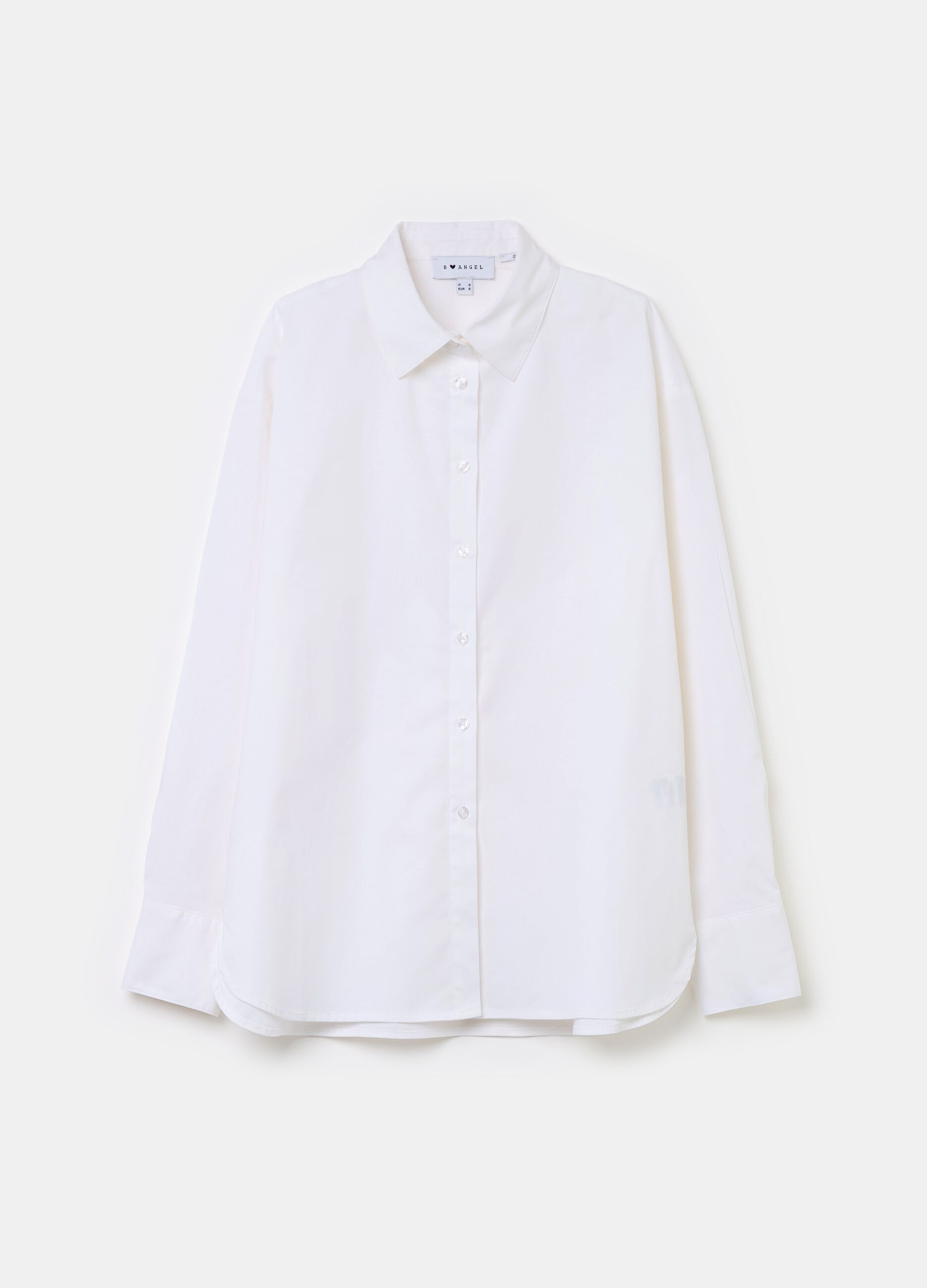 Oversized shirt in poplin