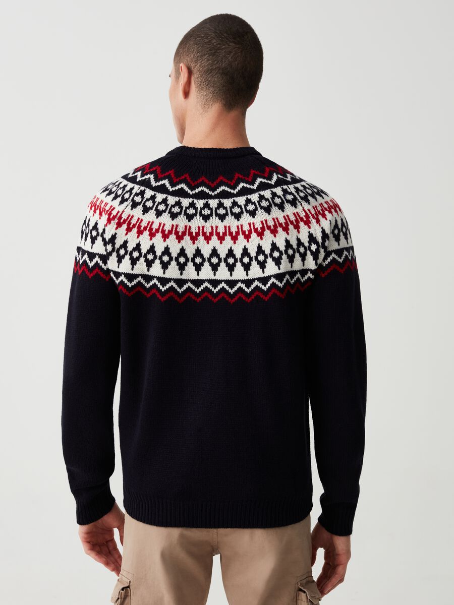 Pullover with jacquard Ikat motif_2