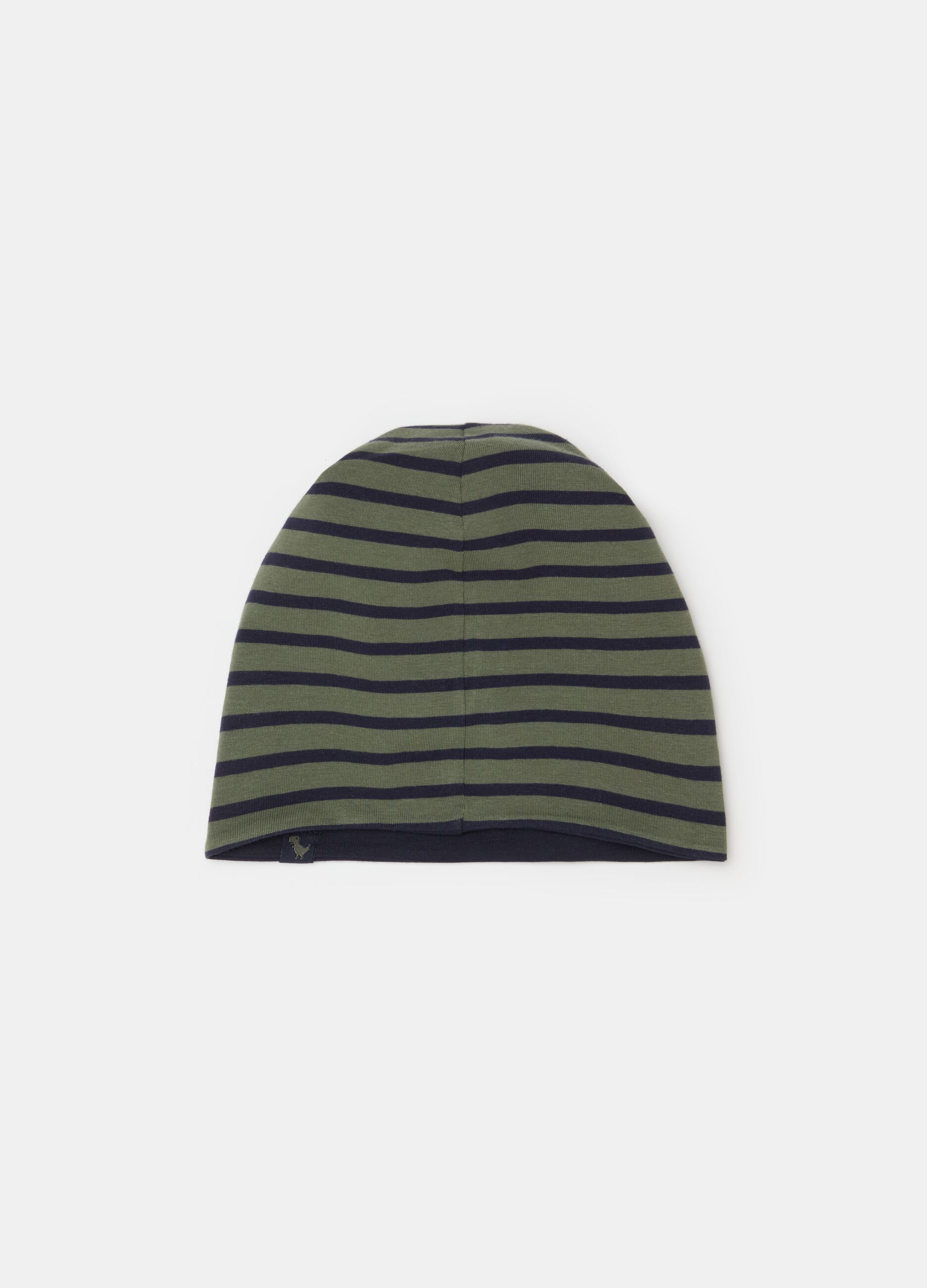 Reversible hat in stretch jersey