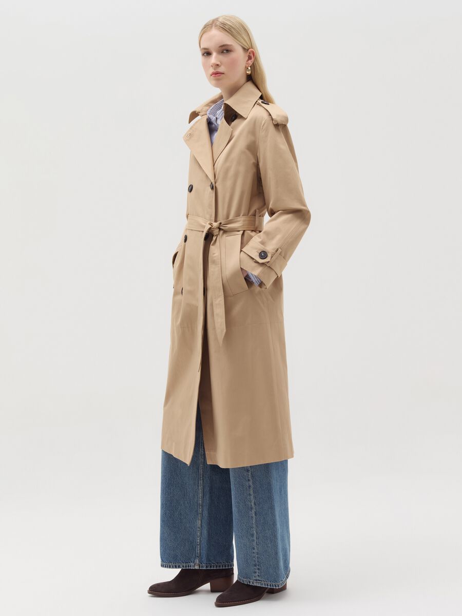 Long double-breasted trench coat_1