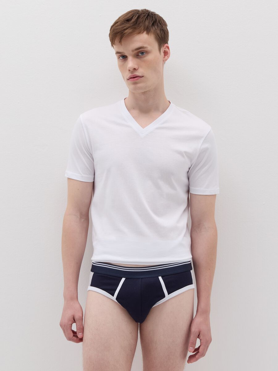 Briefs with contrasting details_0